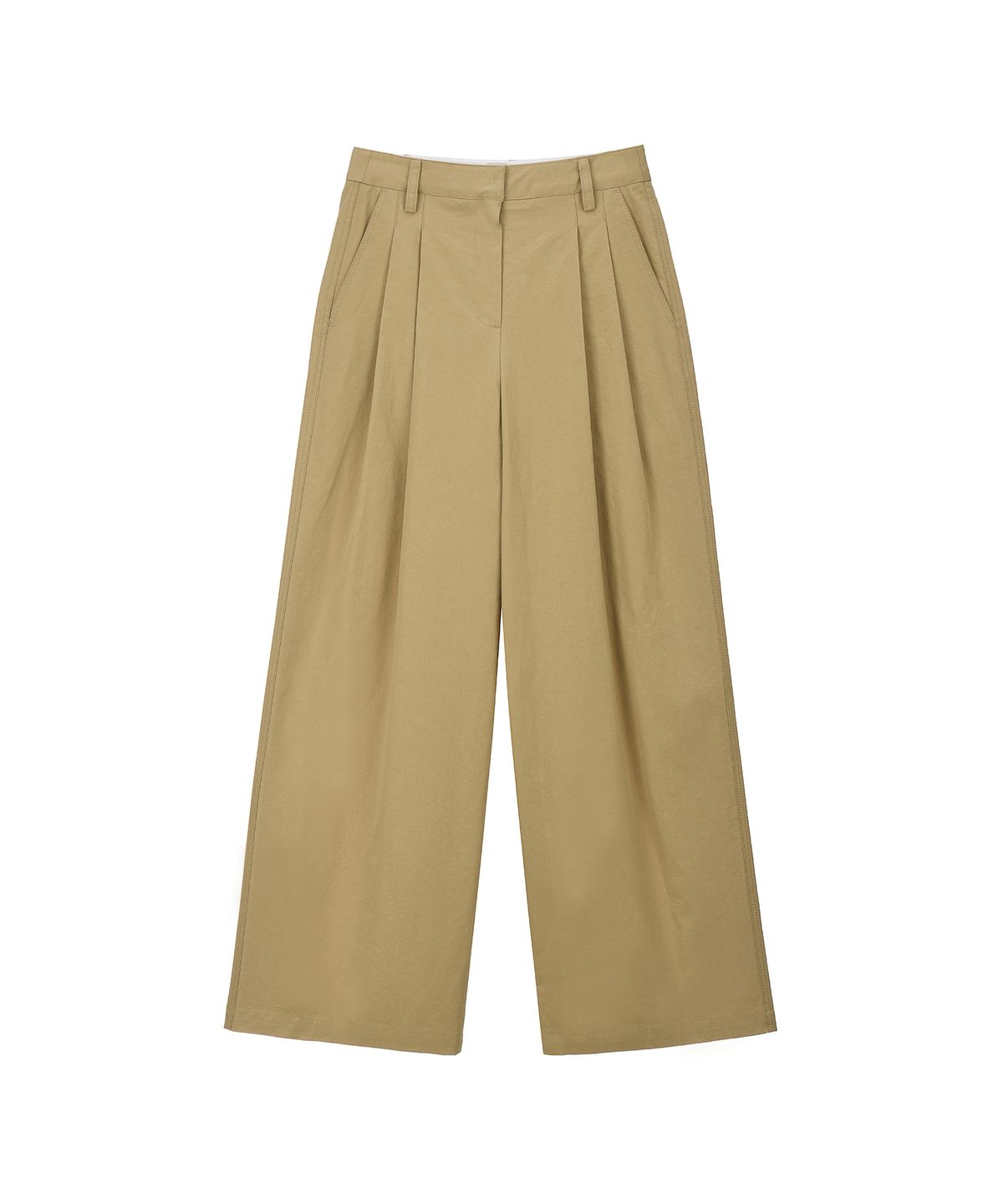 퀸스래빗(Q'SRB) Aiden Cotton Chino Tuck Trousers