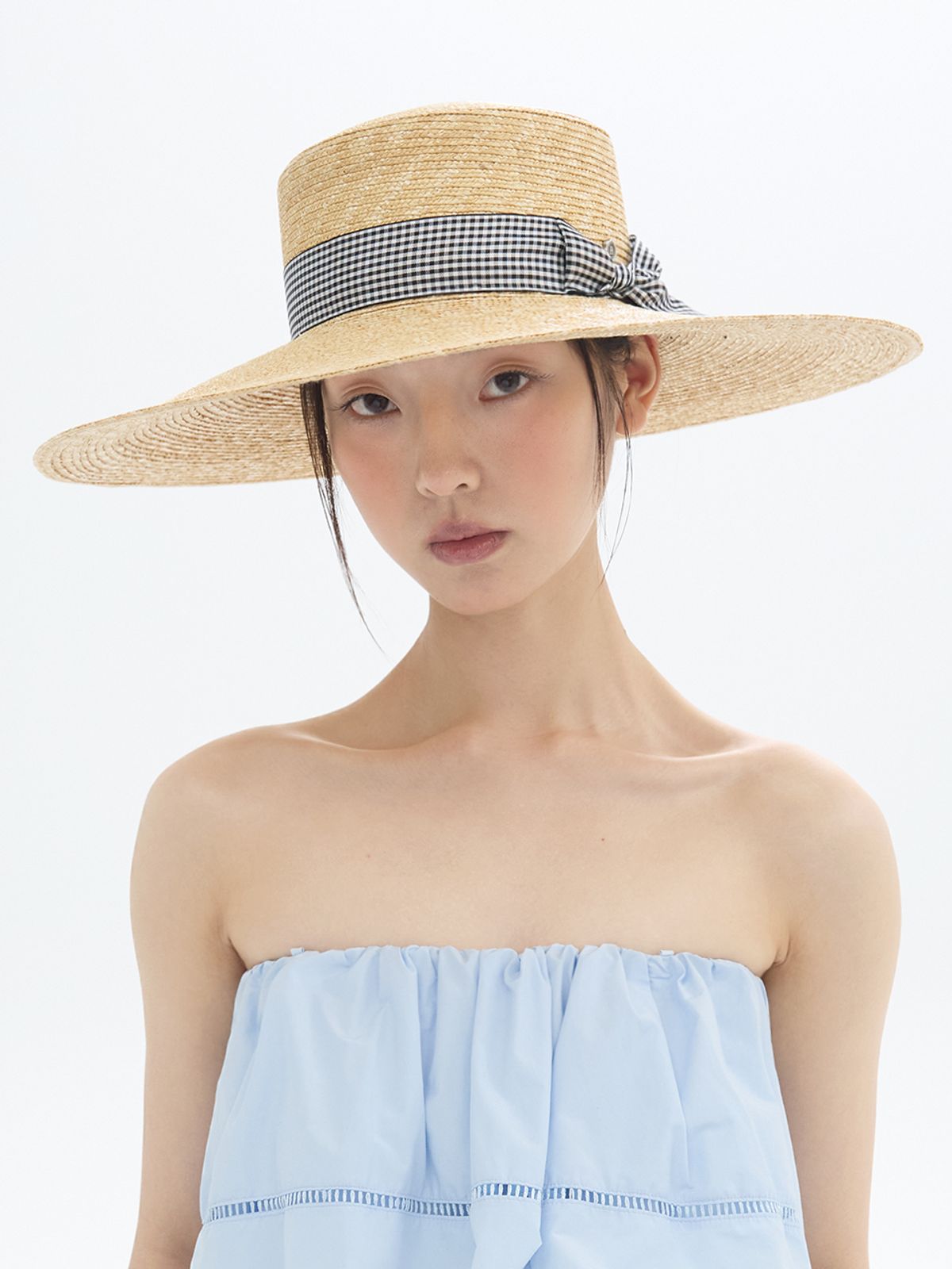 브라운햇(BROWNHAT) 사브리나 와이드 스트로 햇