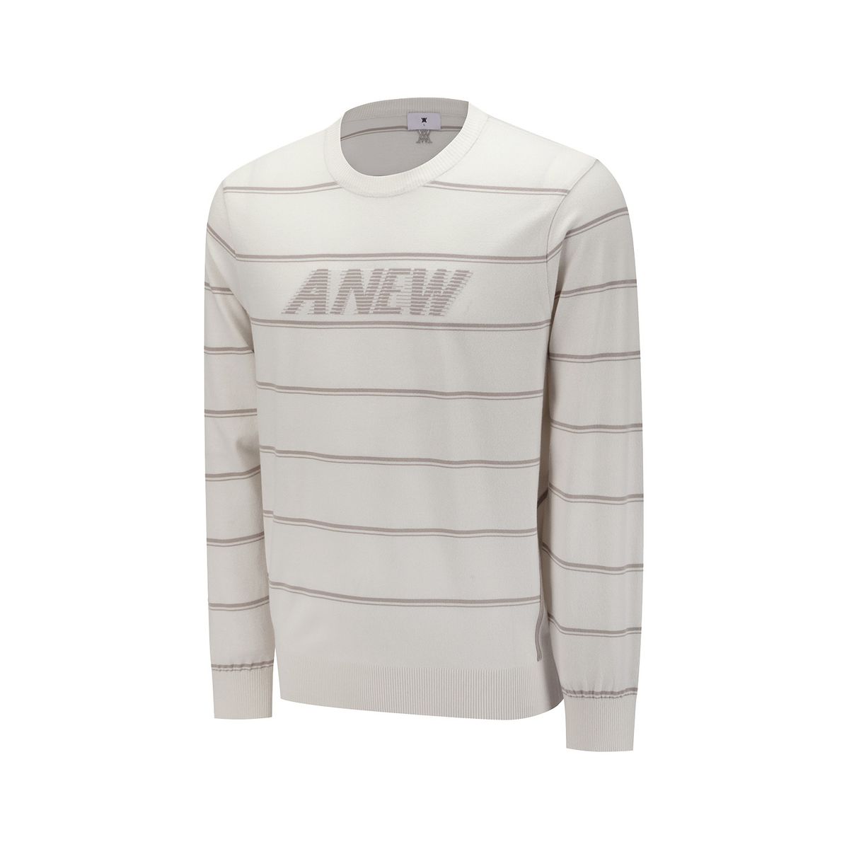 어뉴골프(ANEW GOLF) MEN STRIPE ROUND SWEATER_IV