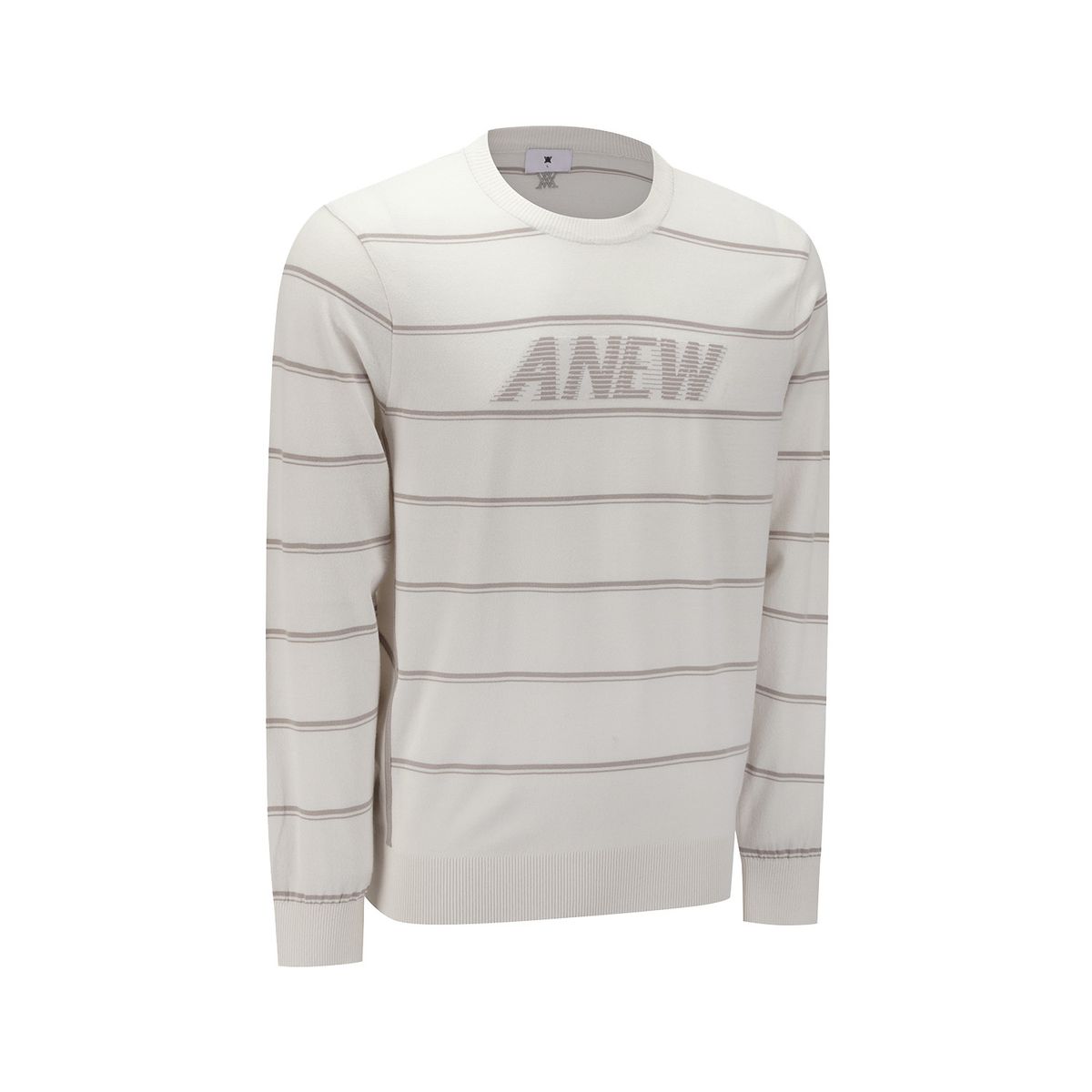 어뉴골프(ANEW GOLF) MEN STRIPE ROUND SWEATER_IV