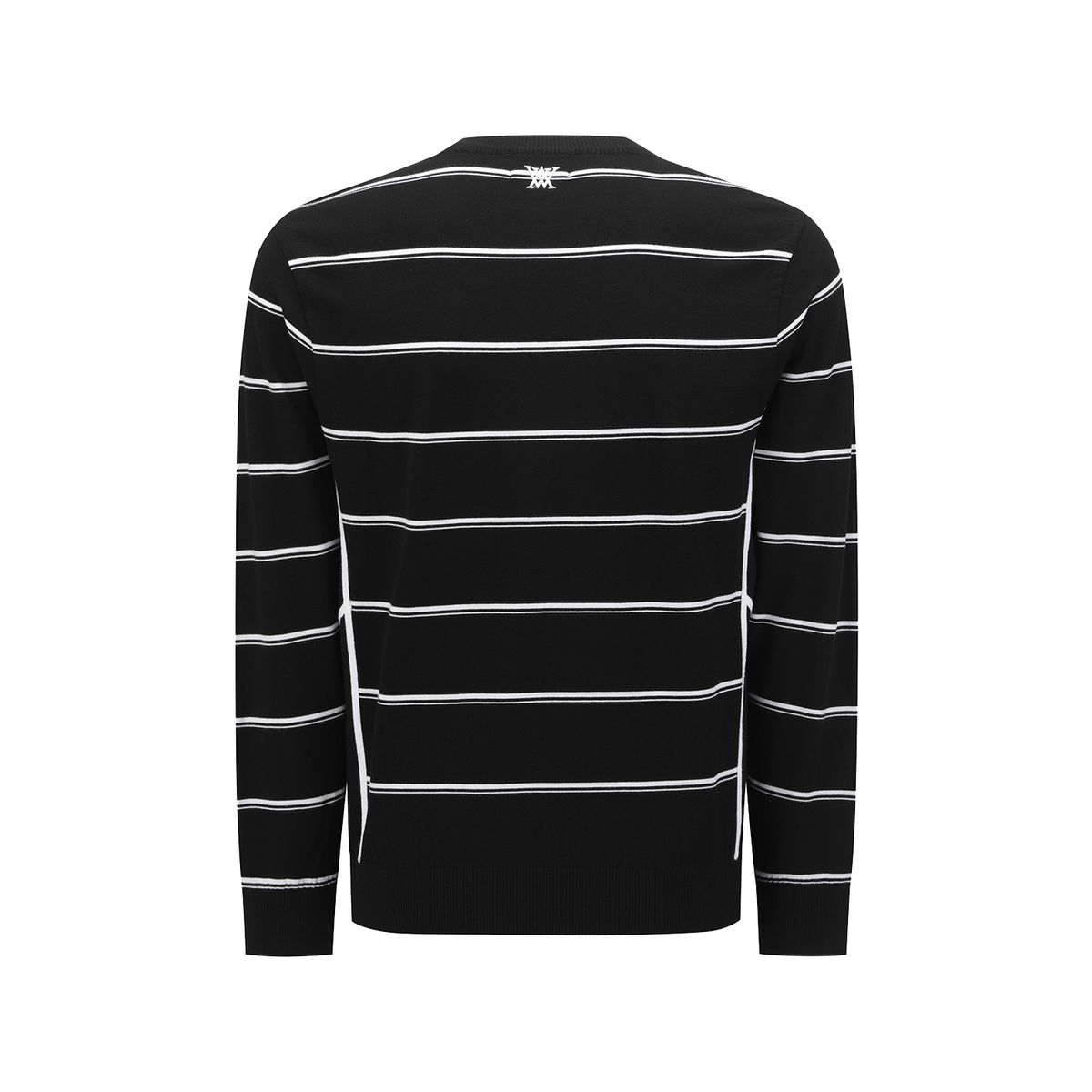 어뉴골프(ANEW GOLF) MEN STRIPE ROUND SWEATER_BK