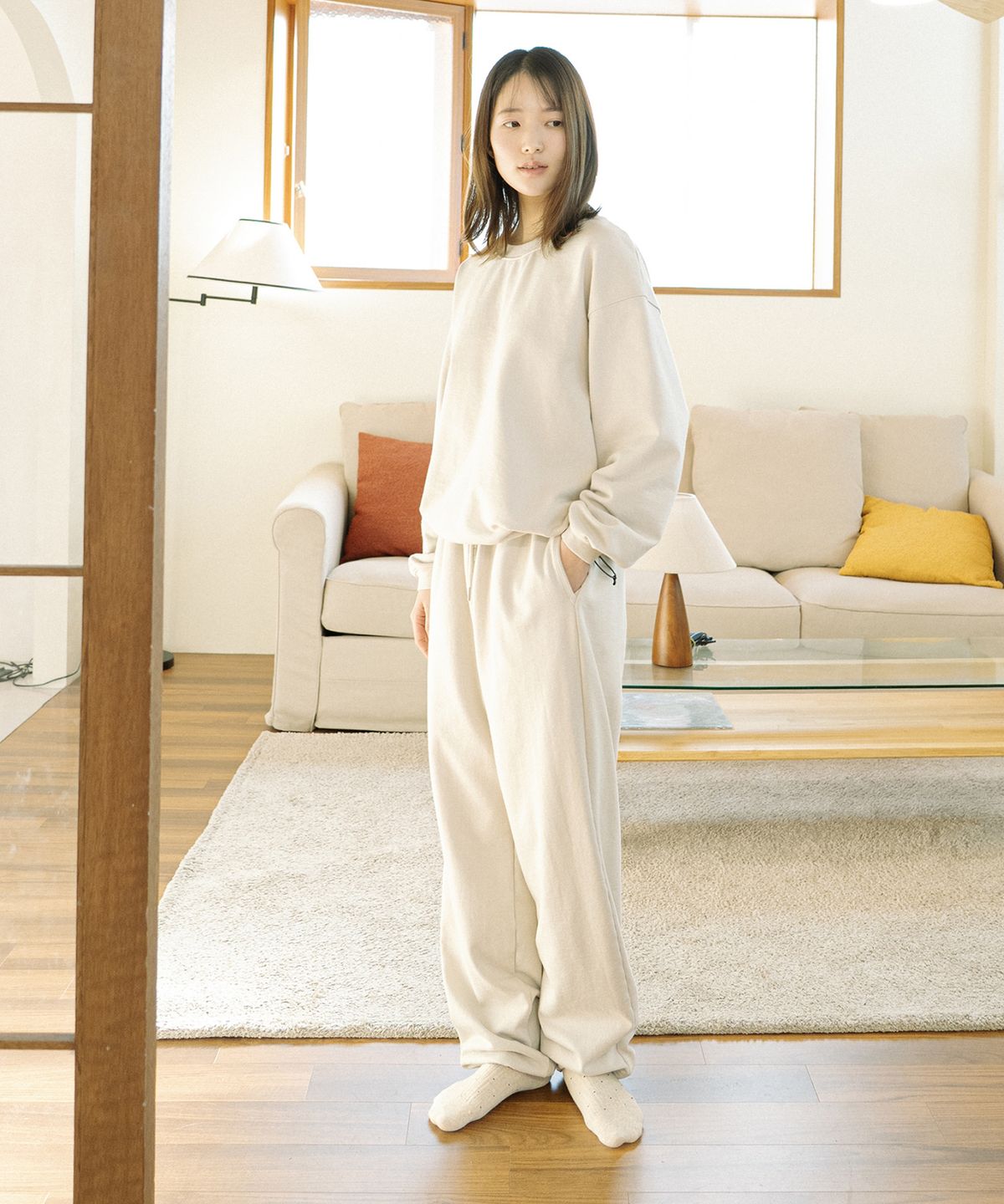 치키타(CHIQUITA) 미들웨이트 스웨트 팬츠 그레이지