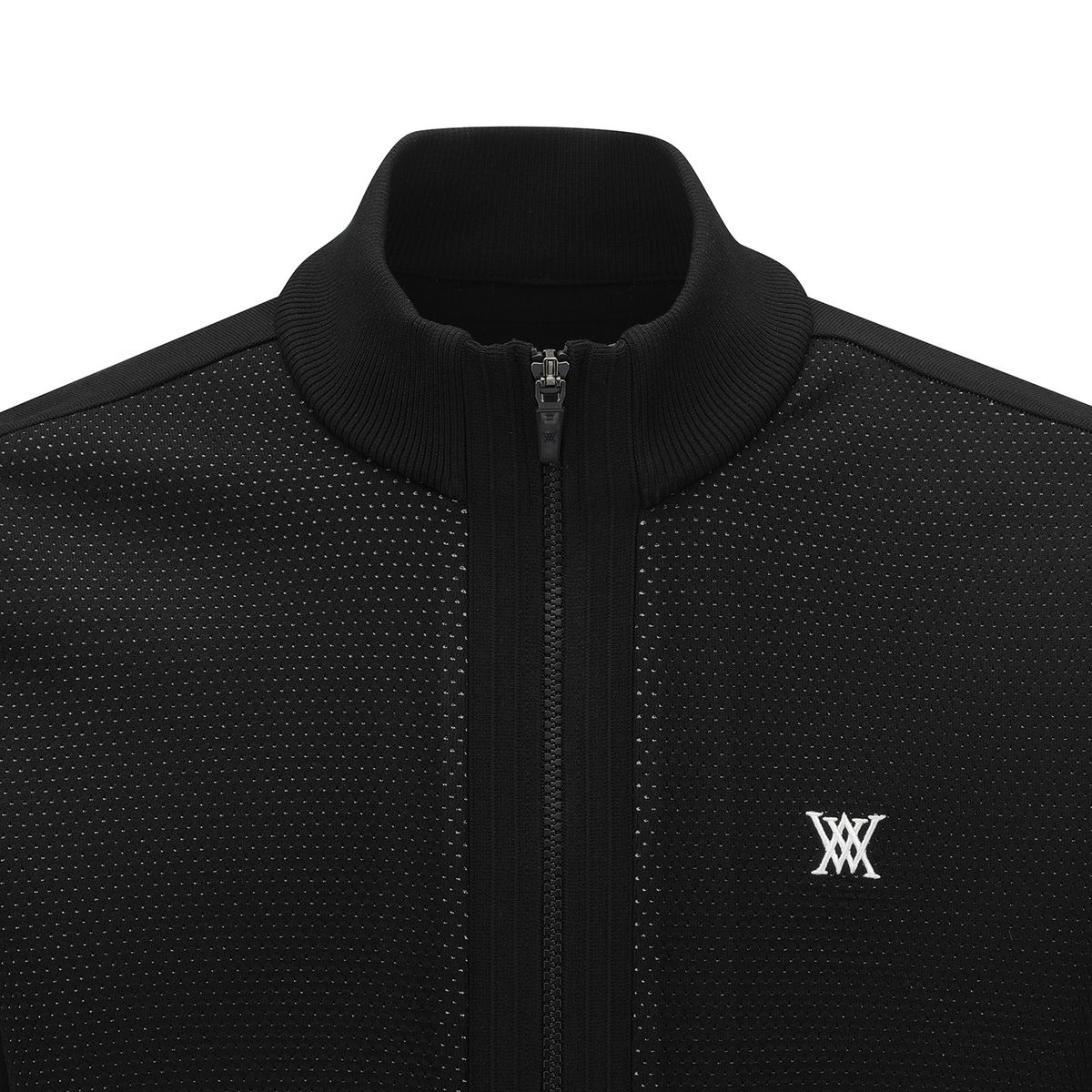 어뉴골프(ANEW GOLF) MEN HYBRID KNIT CARDIGAN_BK