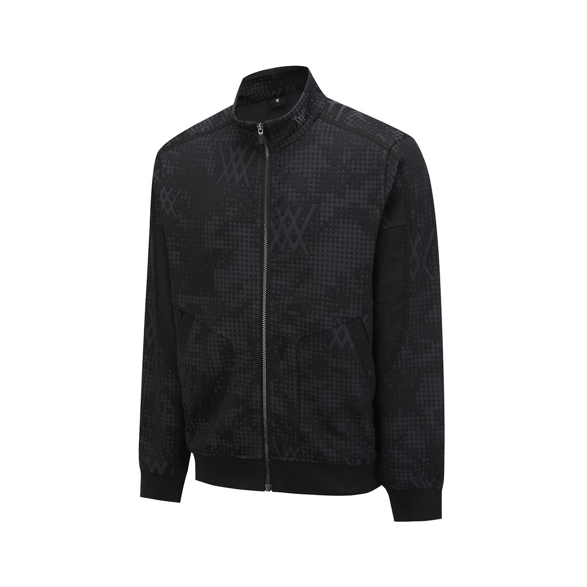 어뉴골프(ANEW GOLF) MEN EMBO JACQUARD JACKET_BK