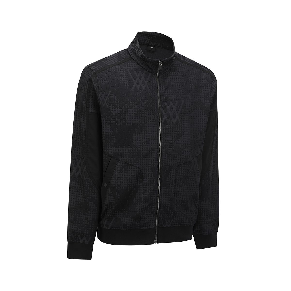 어뉴골프(ANEW GOLF) MEN EMBO JACQUARD JACKET_BK