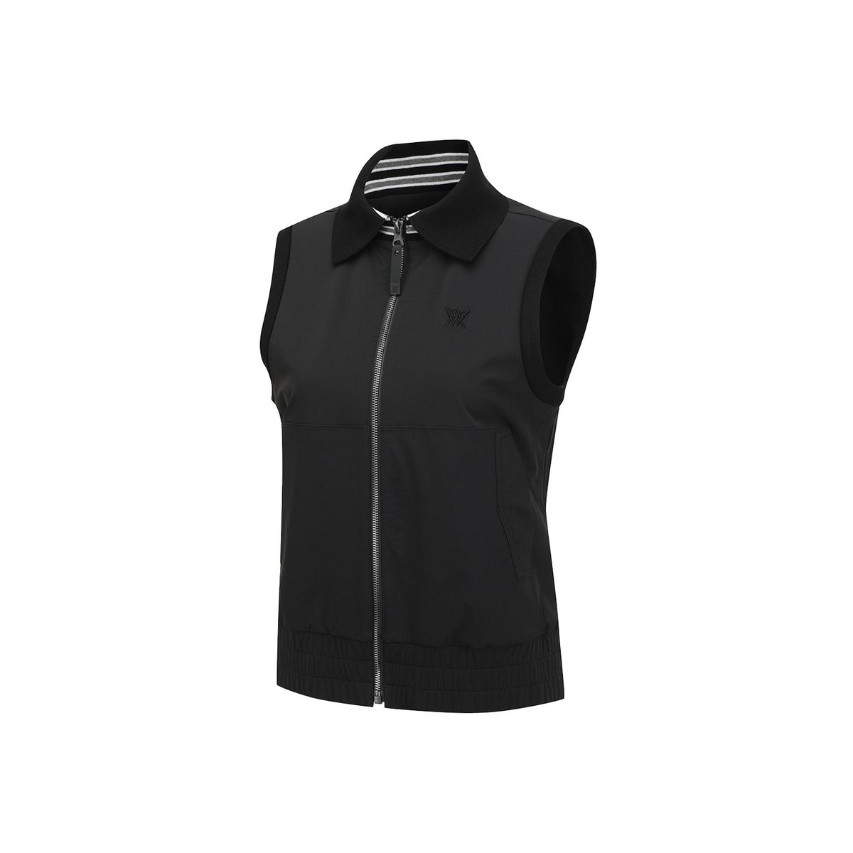 어뉴골프(ANEW GOLF) WOMEN HYBRID KNIT VEST_BK