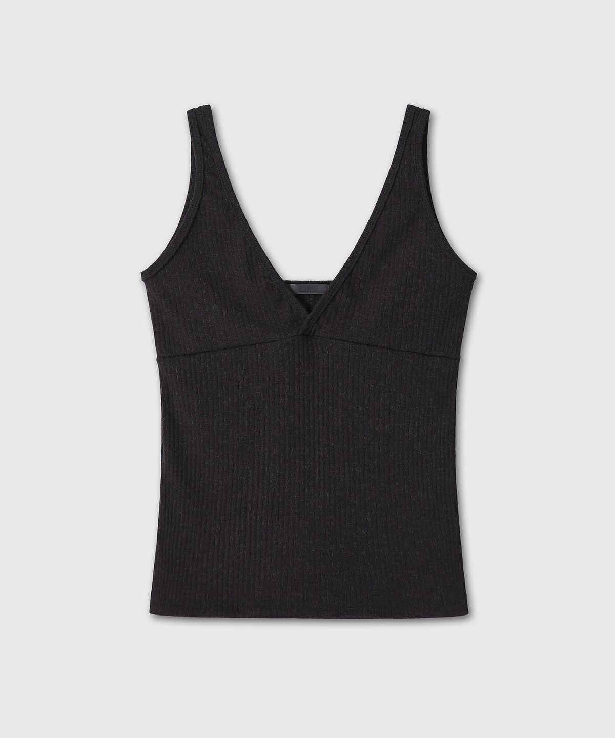 다이브인 우먼(DIVEIN WOMEN) ANGORA V NECK SLEEVELESS (BLACK)