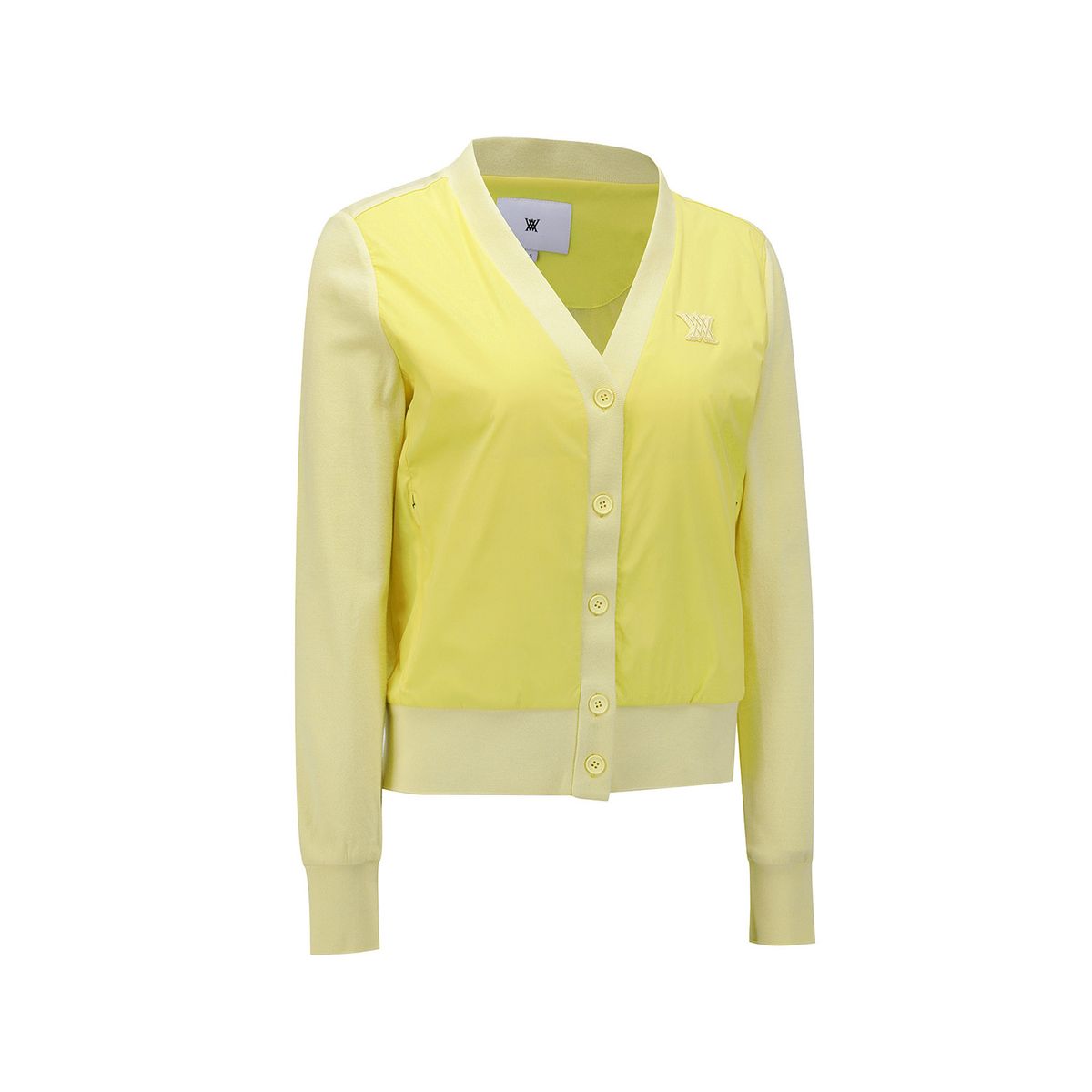 어뉴골프(ANEW GOLF) WOMEN LINE BLOCK BUTTON JACKET_YE