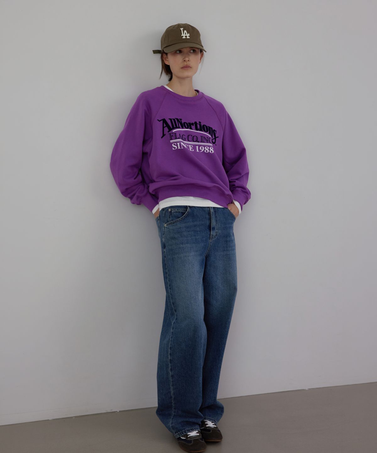퀸스래빗(Q'SRB) Edit Curved Silhouette Denim Pants_Vintage Blue_4colors