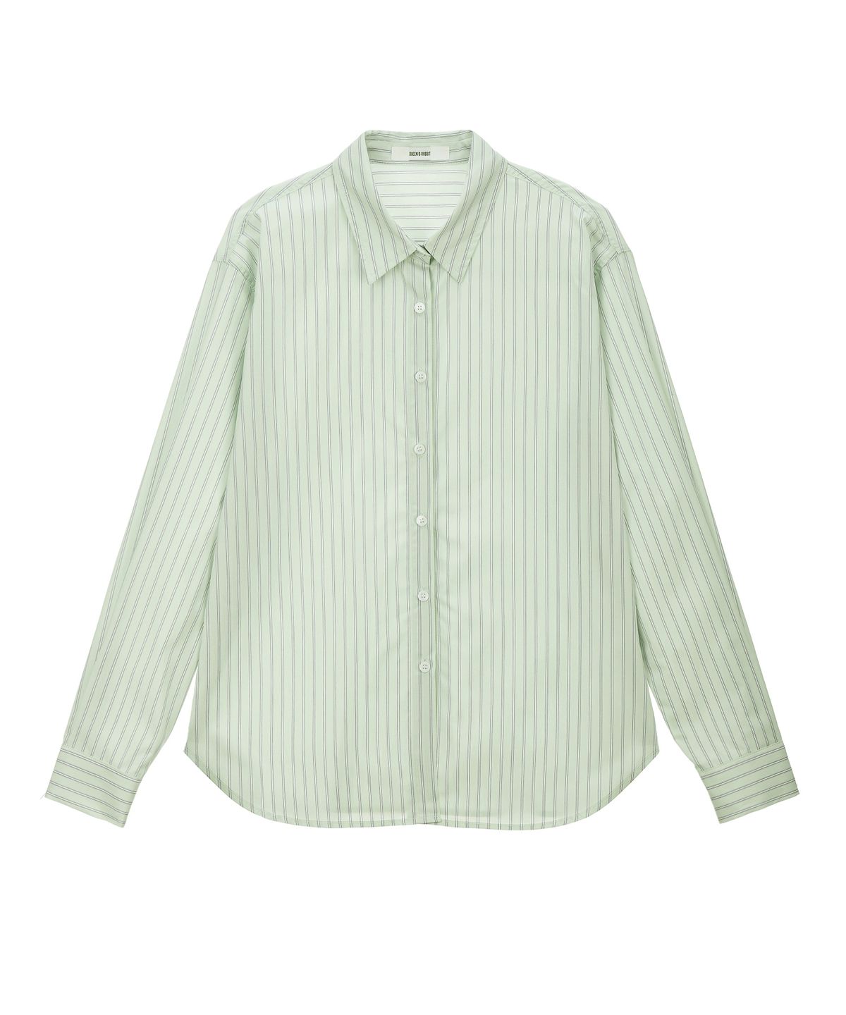 퀸스래빗(Q'SRB) Signature Cotton Stripe Standard-Fit Shirt