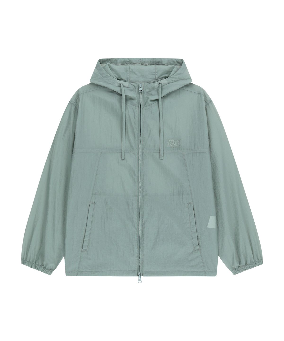마리떼 프랑소와 저버(MARITHÉ + FRANҪOIS GIRBAUD) HOODED PACKABLE NYLON JACKET mint gray