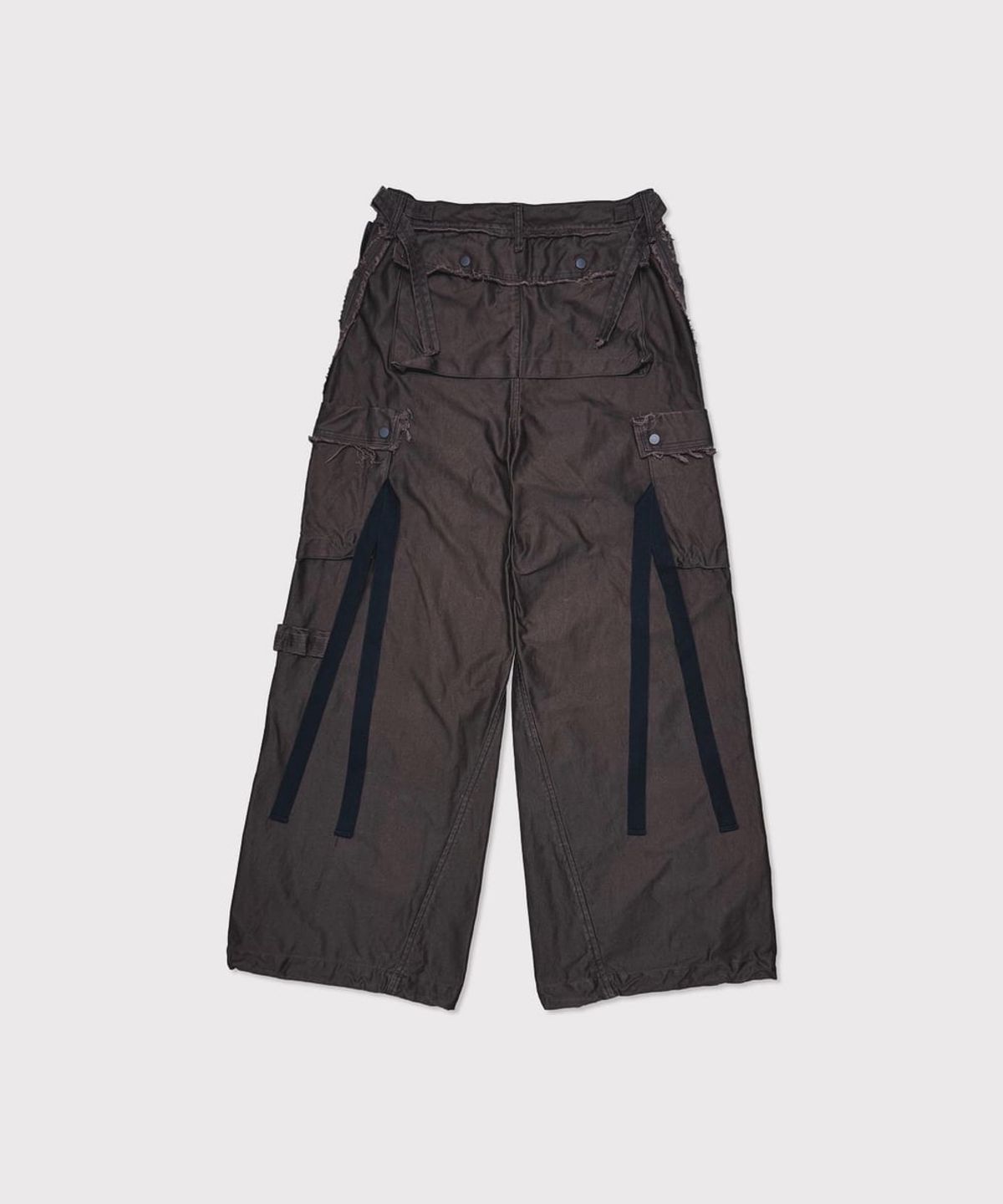 마이너스(MINUS) Slash Seam Twist Cargo Pants(PIGMENT DYED MOLESKIN) - MOCHA