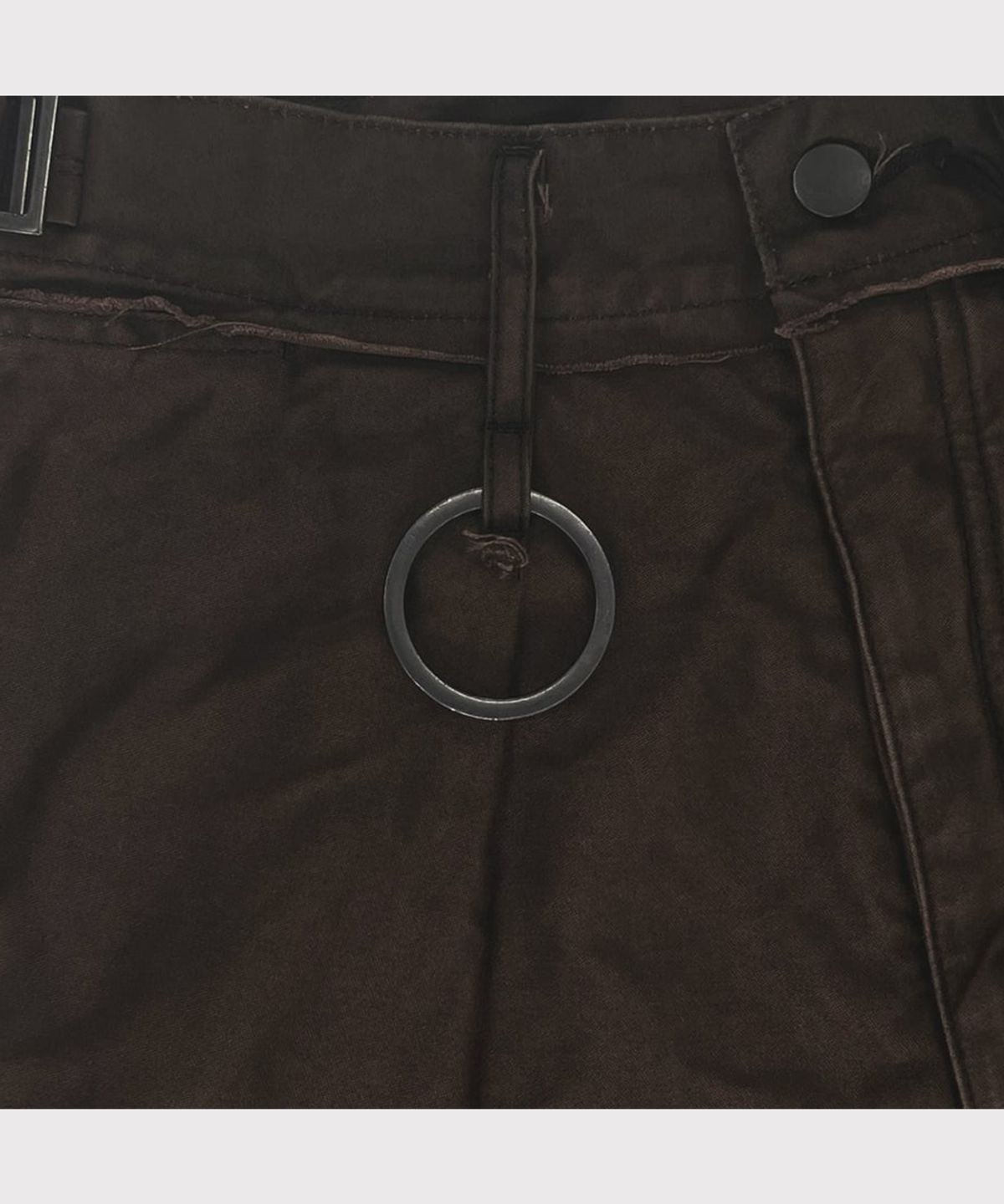 마이너스(MINUS) Slash Seam Twist Cargo Pants(PIGMENT DYED MOLESKIN) - MOCHA