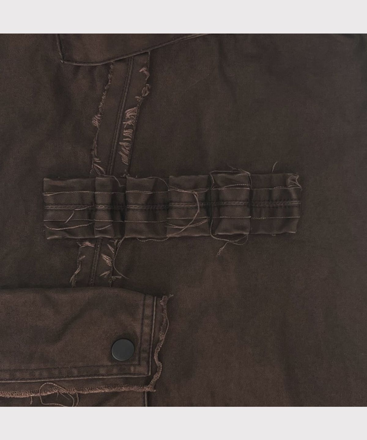 마이너스(MINUS) Slash Seam Twist Cargo Pants(PIGMENT DYED MOLESKIN) - MOCHA