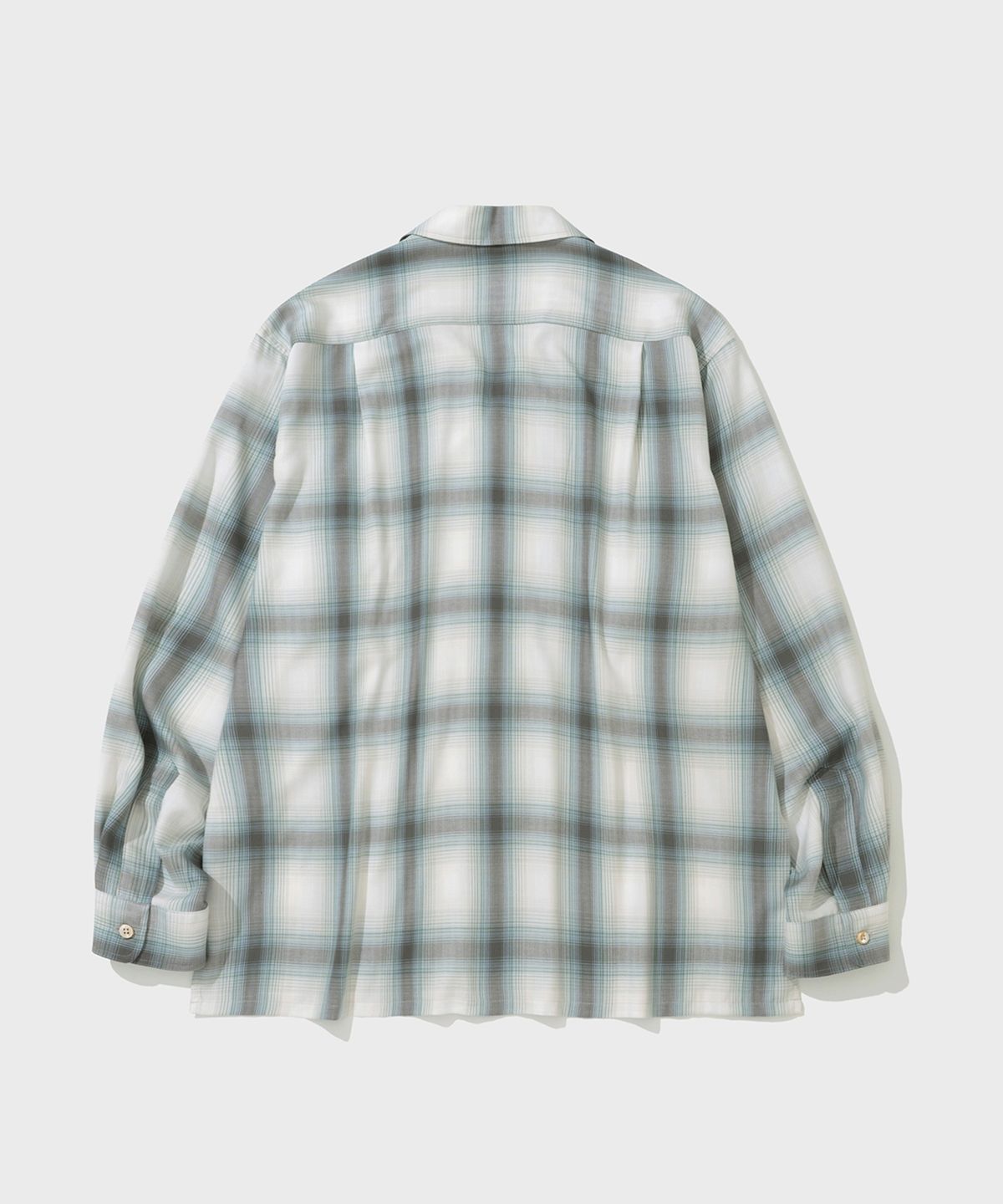 셔터(SHIRTER) FLUID CHECK BOXY SHIRT (GREEN)