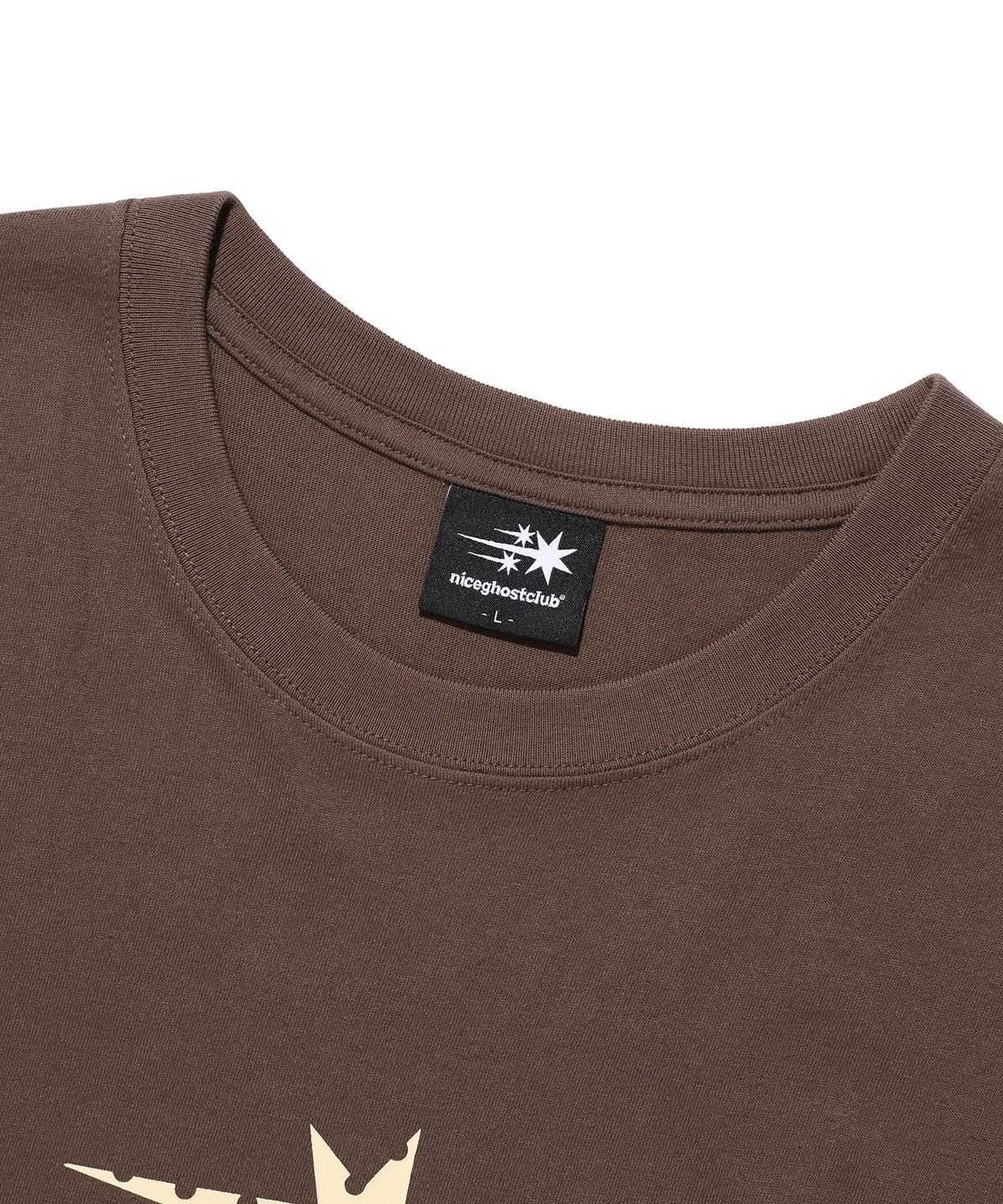 나이스고스트클럽(NICEGHOSTCLUB) DOT SYMBOL TEE_BROWN(NG2FMUT516A)