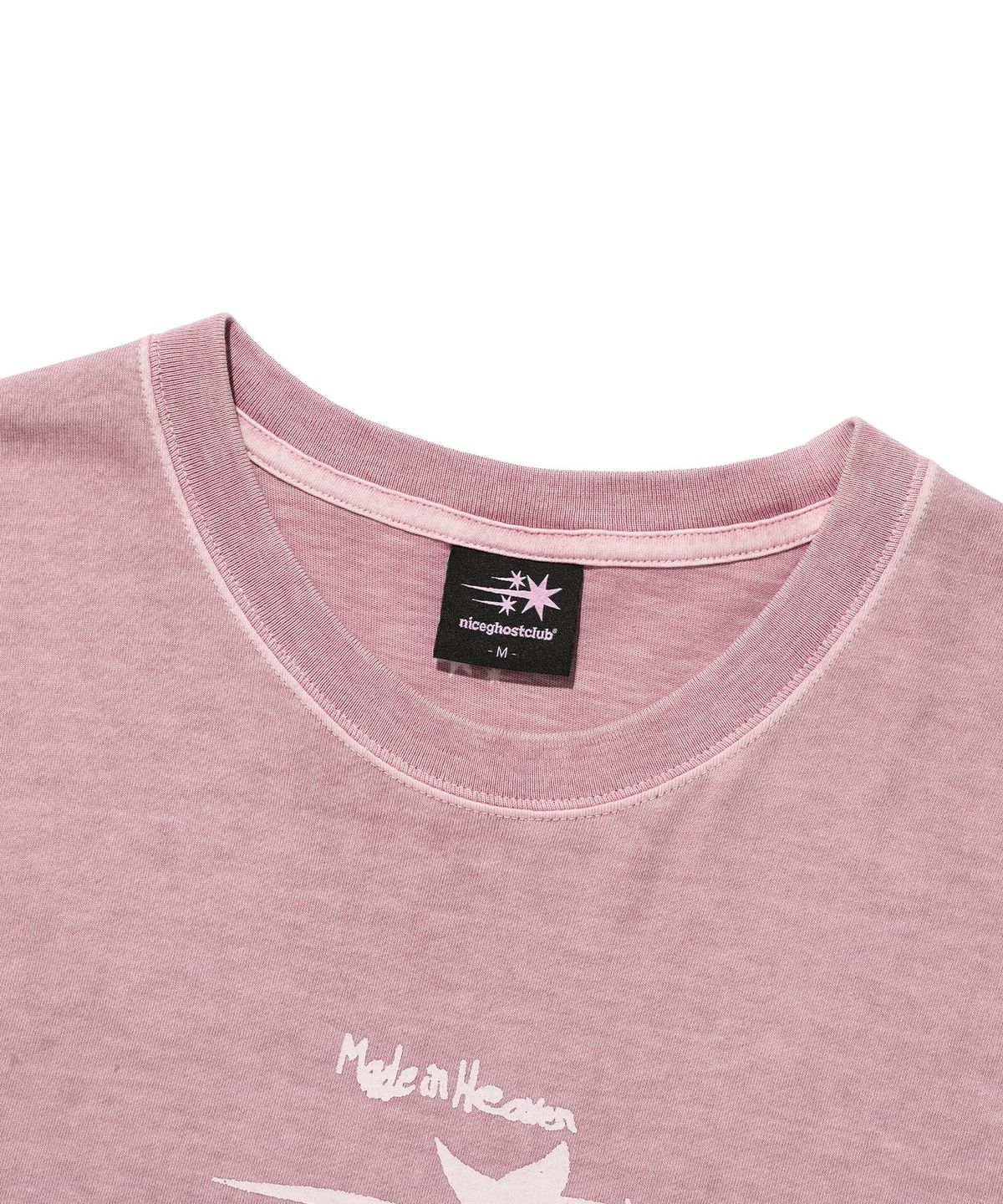 나이스고스트클럽(NICEGHOSTCLUB) TORNADO LOGO PIGMENT TEE_PINK(NG2GMUT500A)