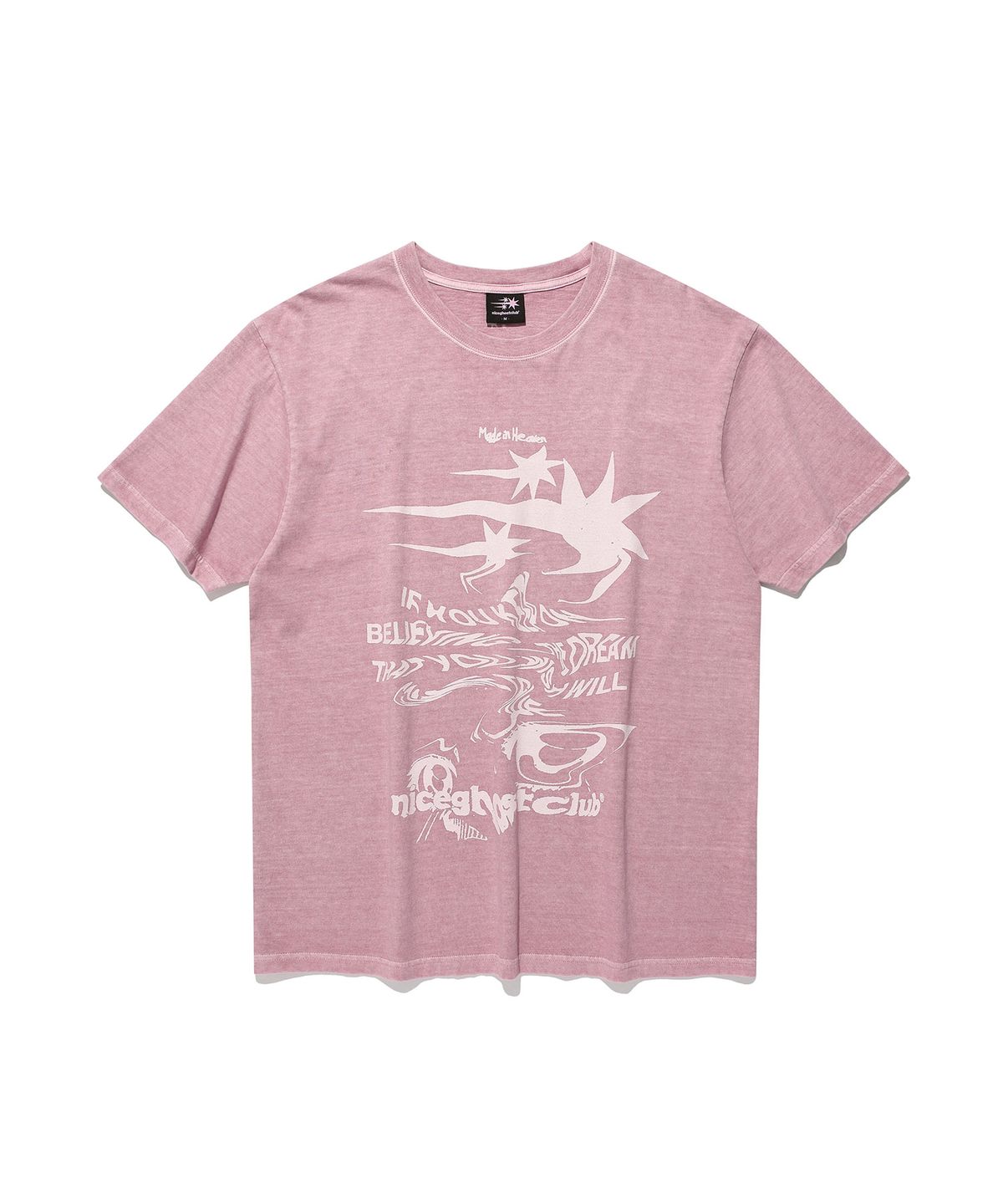 나이스고스트클럽(NICEGHOSTCLUB) TORNADO LOGO PIGMENT TEE_PINK(NG2GMUT500A)