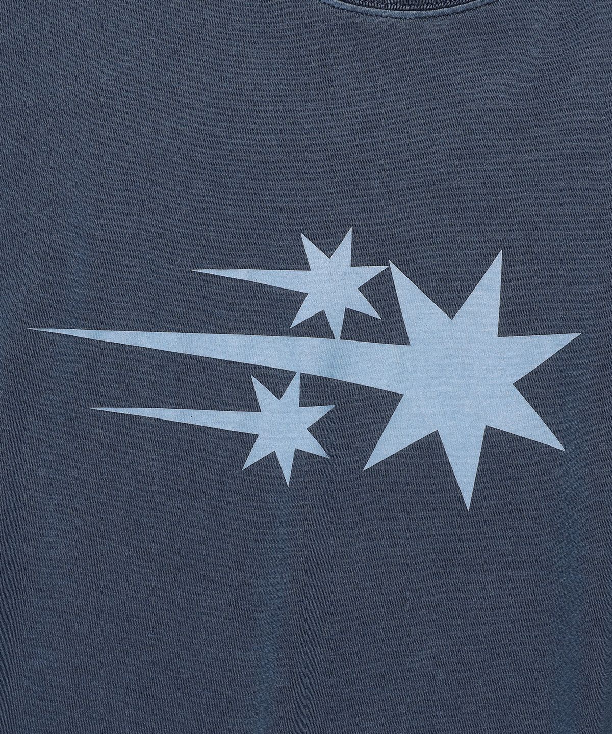 나이스고스트클럽(NICEGHOSTCLUB) 3STAR SYMBOL PIGMENT TEE_BLUE(NG2GMUT501A)