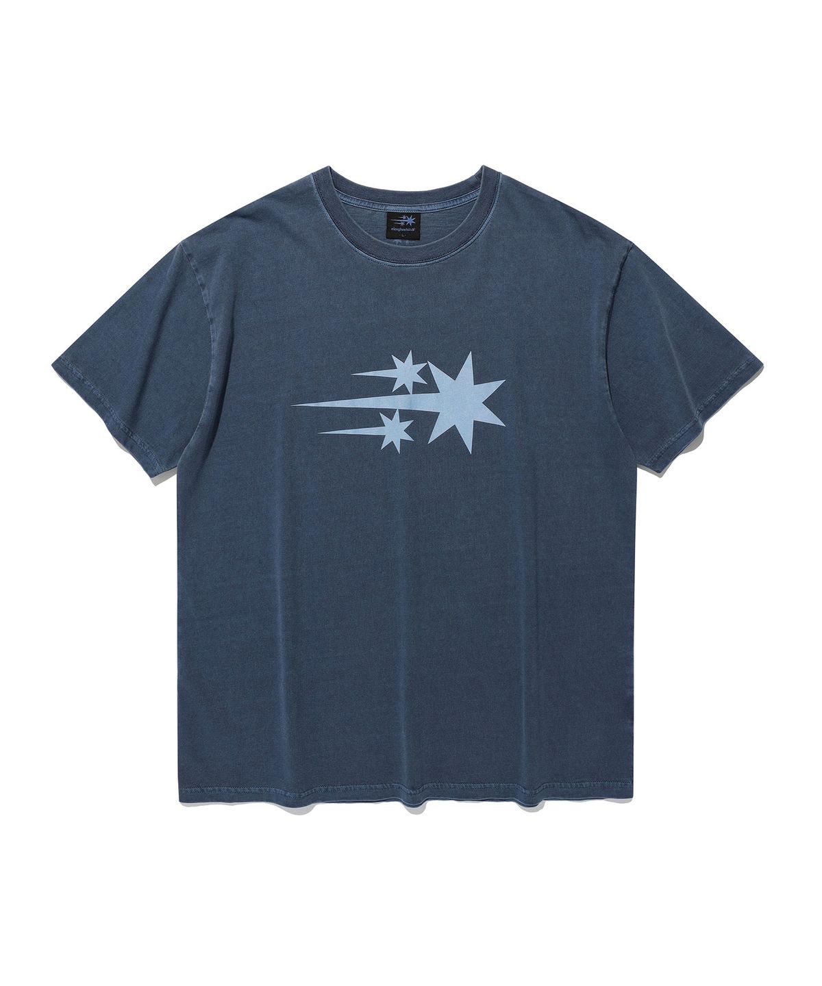 나이스고스트클럽(NICEGHOSTCLUB) 3STAR SYMBOL PIGMENT TEE_BLUE(NG2GMUT501A)