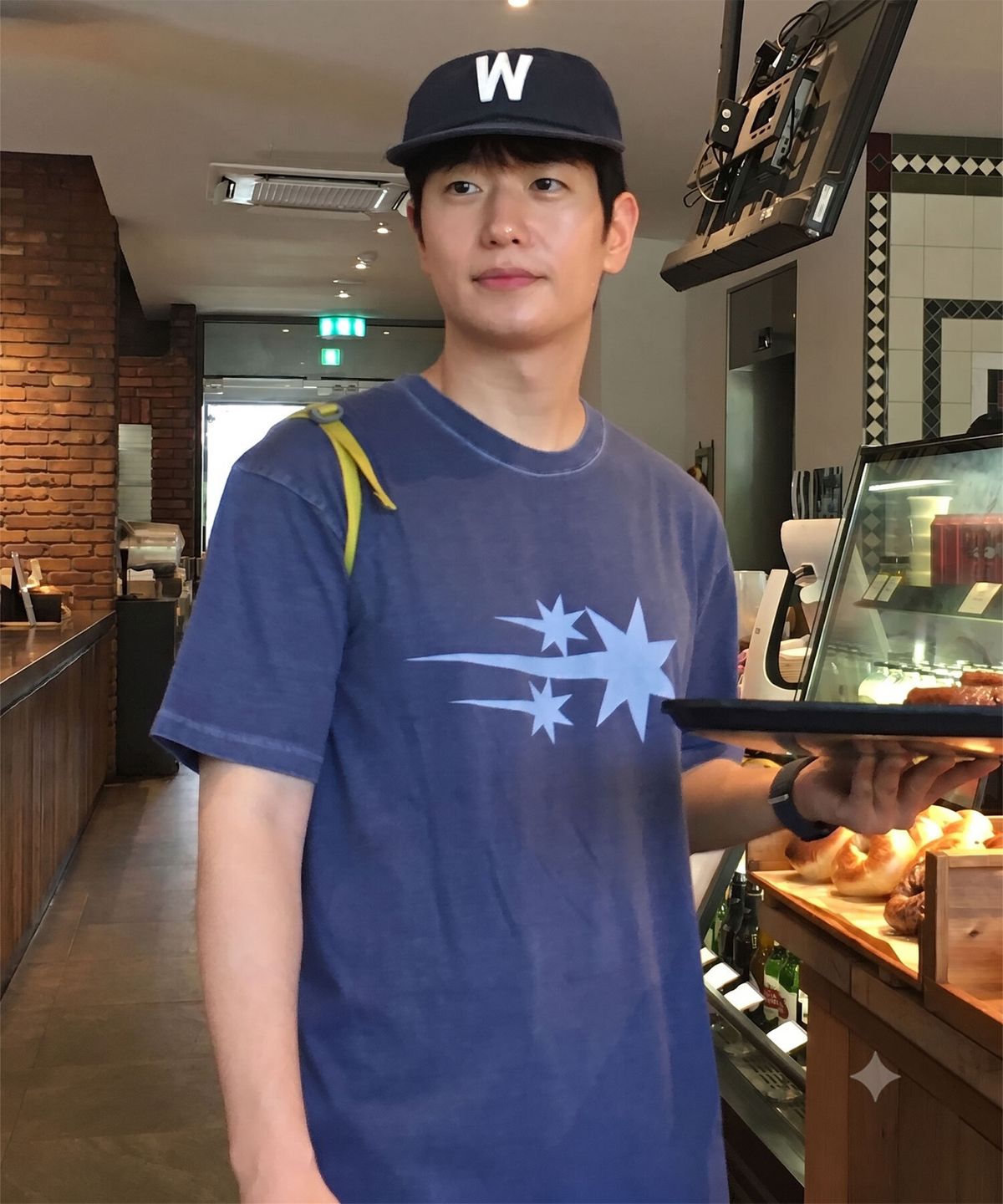 나이스고스트클럽(NICEGHOSTCLUB) 3STAR SYMBOL PIGMENT TEE_BLUE(NG2GMUT501A)