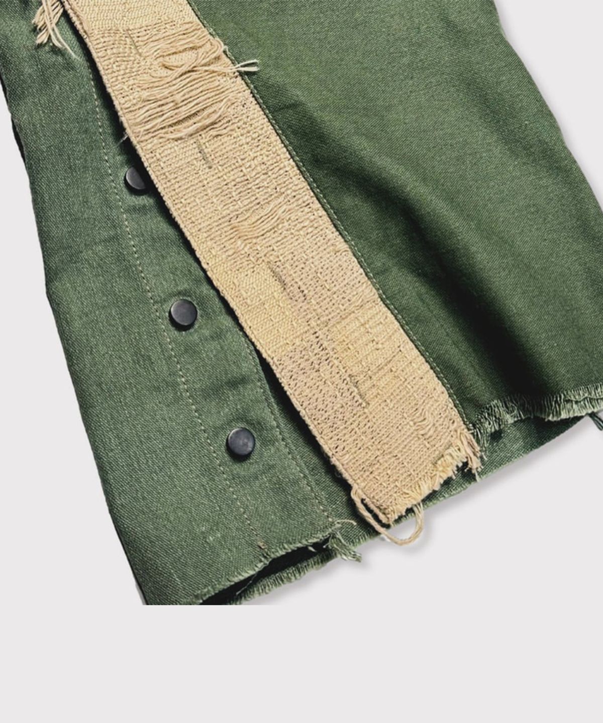 마이너스(MINUS) Twist Line Truck Pants(VINTAGE US ARMY LAUNDRY BAG)  - OLIVE