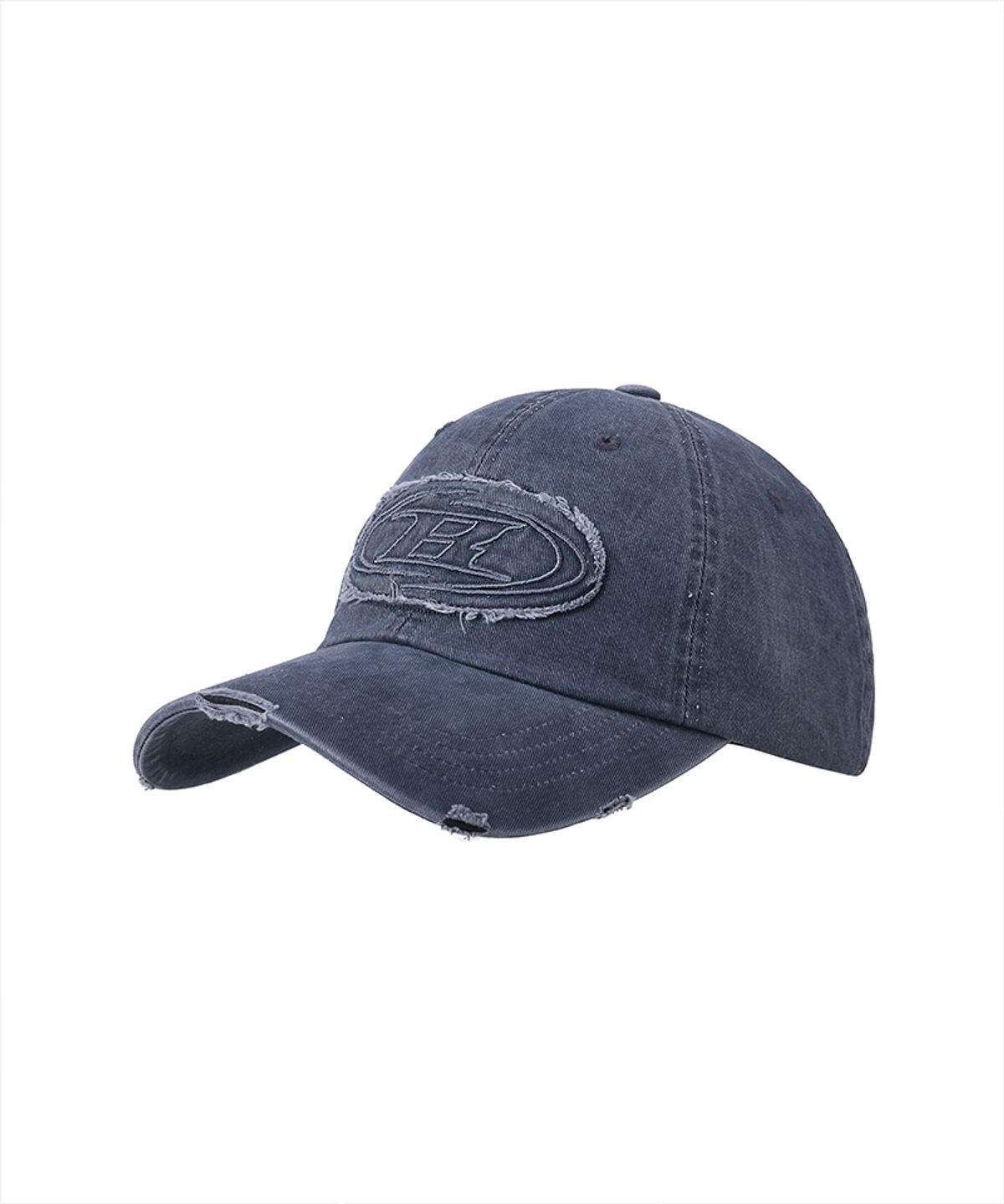 본투윈(BORN TO WIN) STROKE B PIGMENT BALL CAP [NAVY]