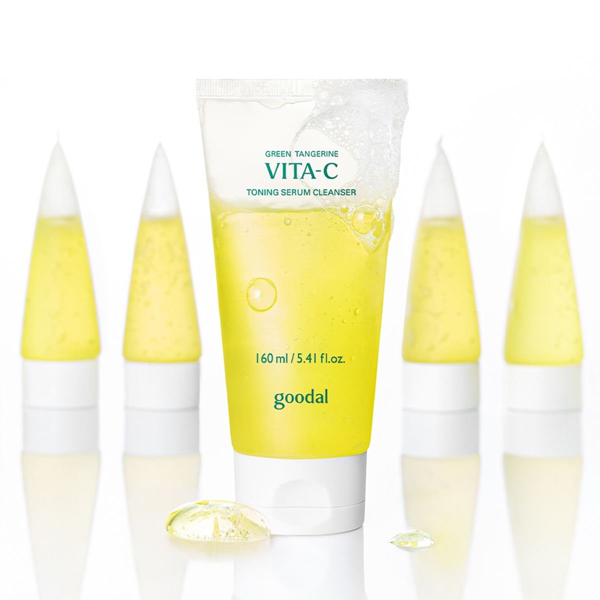구달(GOODAL) 청귤 비타C 토닝 세럼 클렌저 160ml