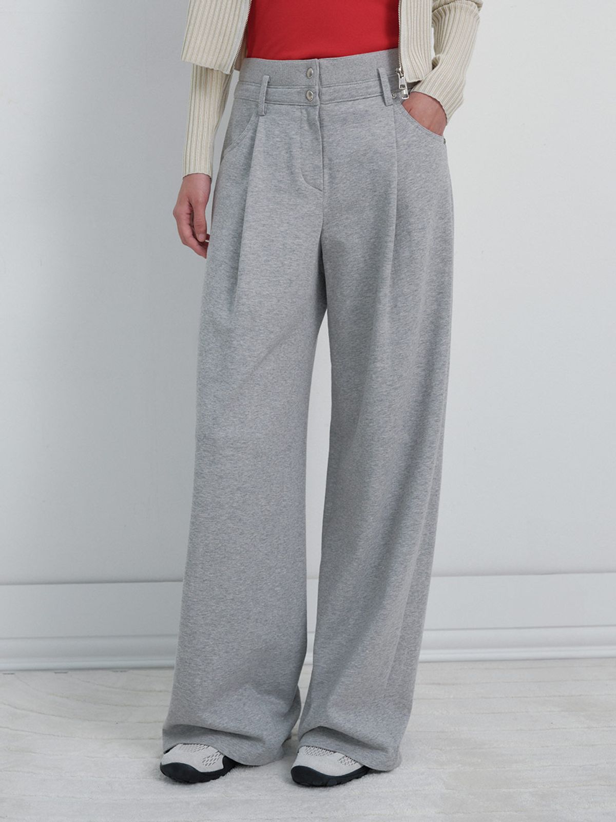 레이브(RAIVE) Belt Loop Tuck Jersey Pants VW6SL272_2color