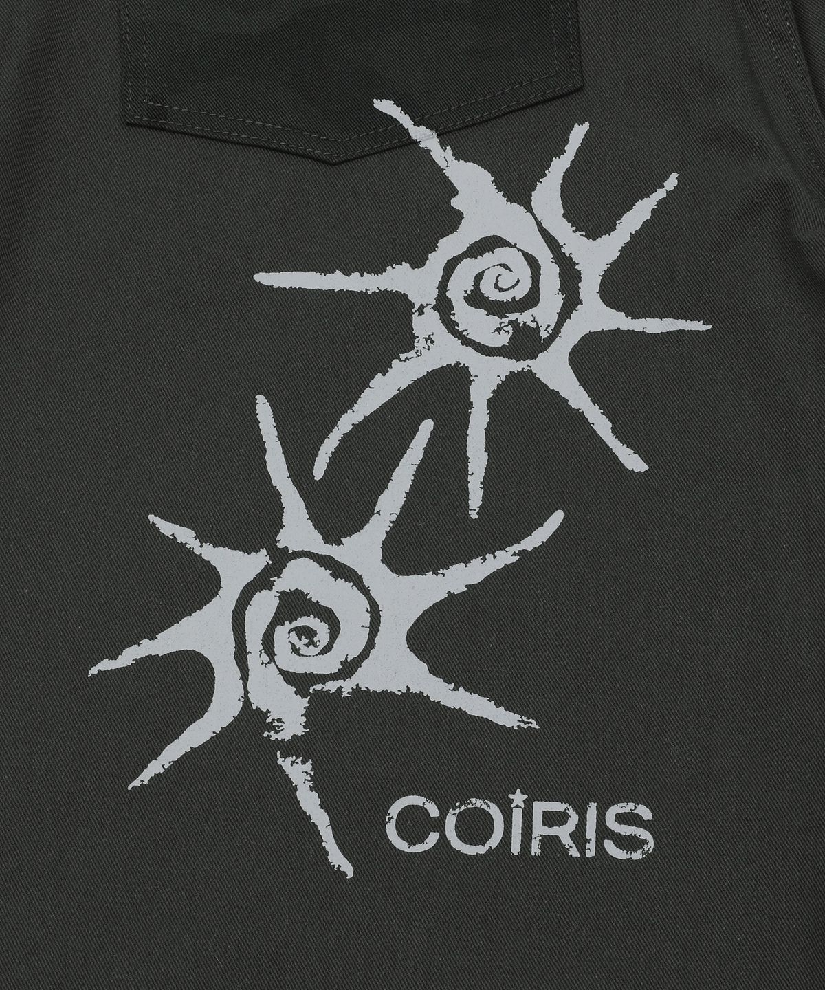 코이리스(COIRIS) 리센 카모 배색 롤업 카모 코튼 팬츠