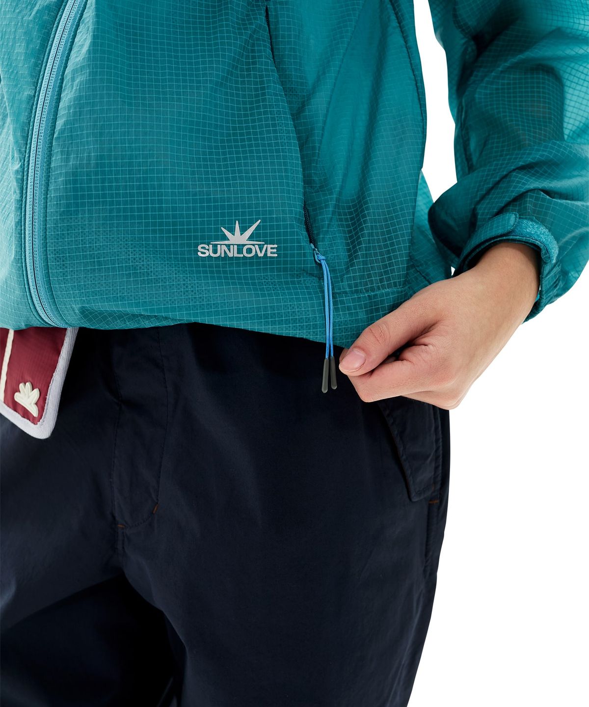썬러브투어(SUNLOVETOUR) Frame Light Jacket Teal