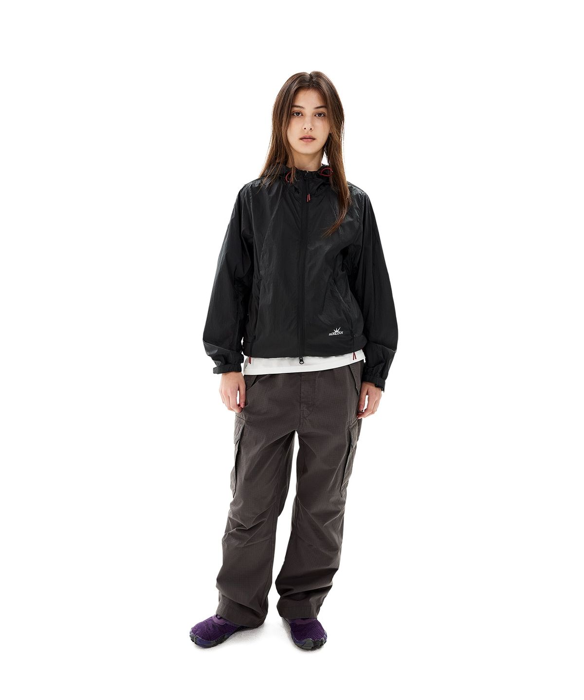 썬러브투어(SUNLOVETOUR) Frame Light Jacket Black
