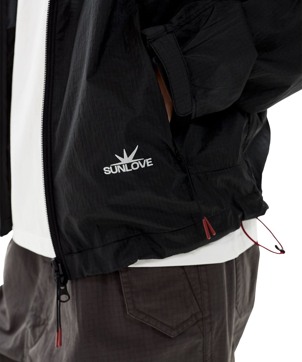 썬러브투어(SUNLOVETOUR) Frame Light Jacket Black