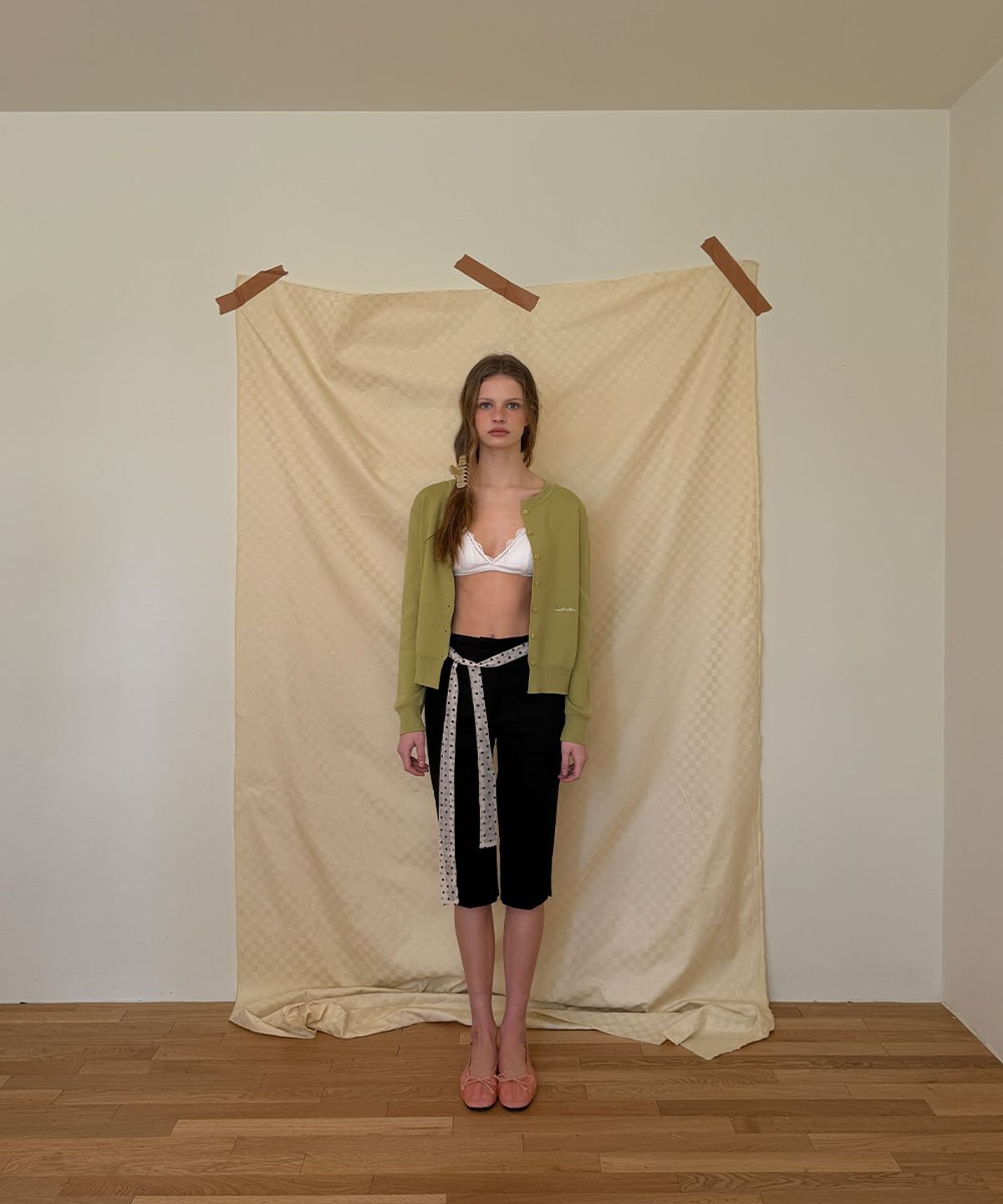 어패럴아카이브(APPAREL ARCHIVE) Post round cardigan - Olive