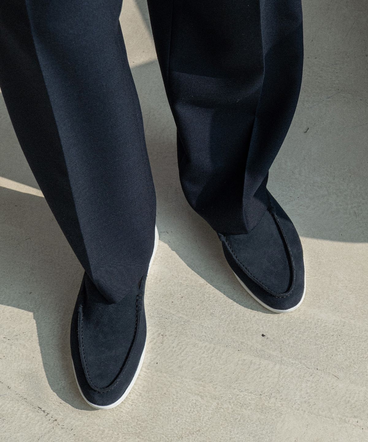올클래식(ALLCLASSIC) ALC502W 리조트 로퍼_navy suede
