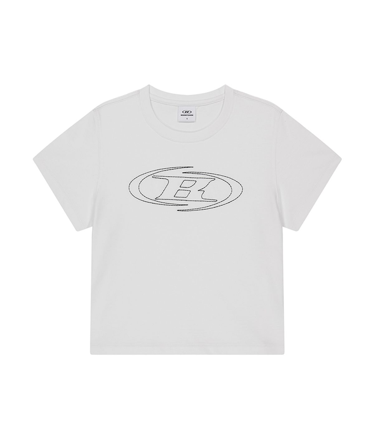 본투윈(BORN TO WIN) W STITCH LOGO REGULAR FIT T-SHIRTS [WHITE]