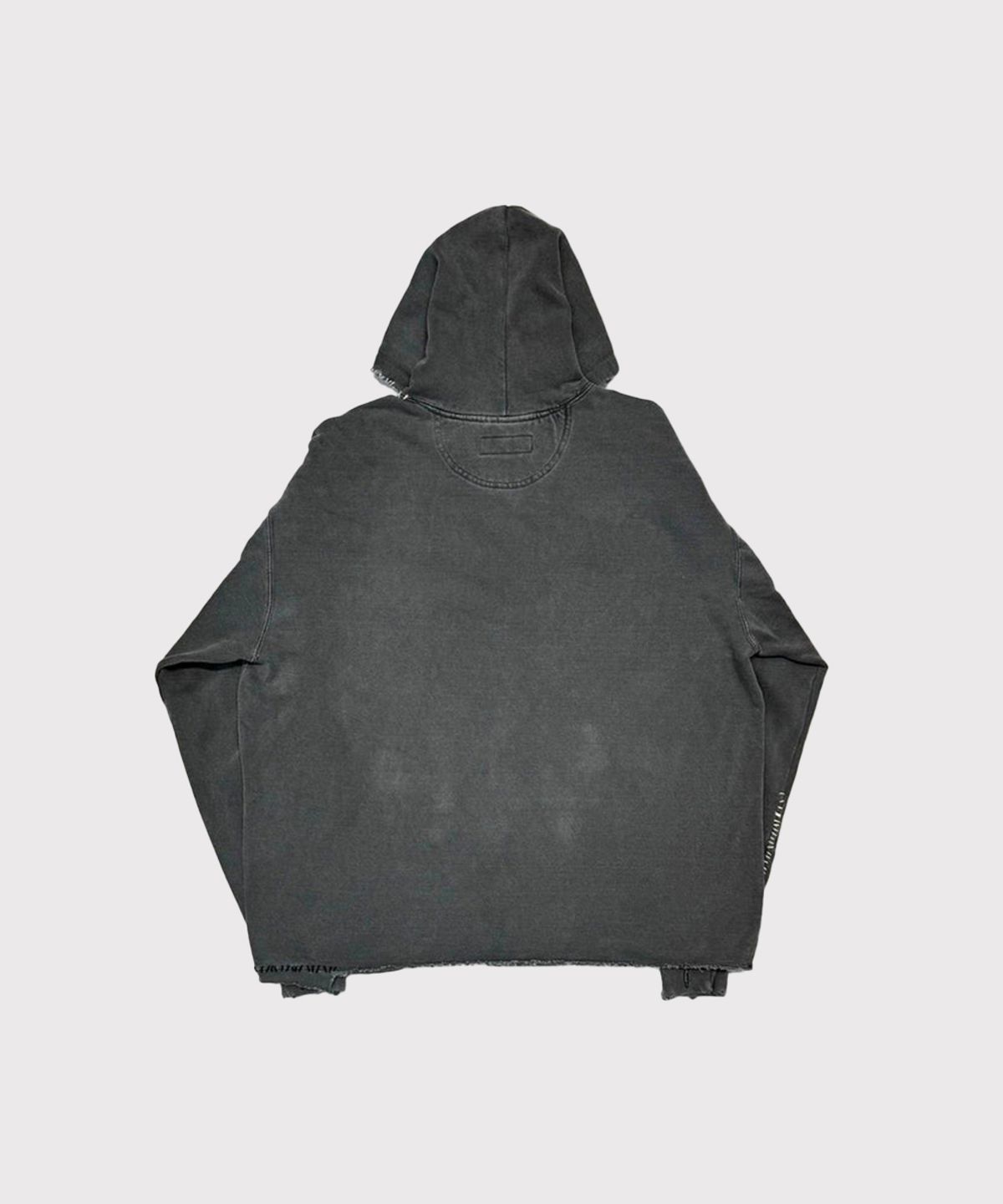마이너스(MINUS) Inactive Hoodie With Repaired - AGED BLACK