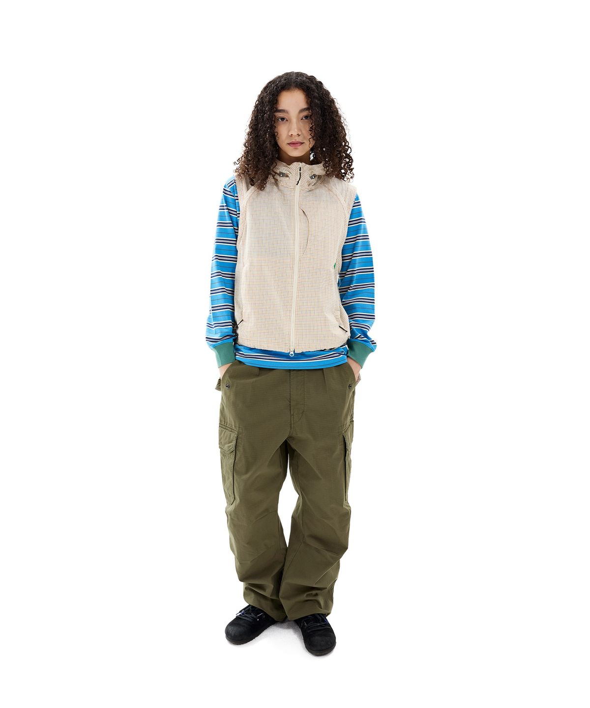 썬러브투어(SUNLOVETOUR) 2Way Hooded Jacket Ivory