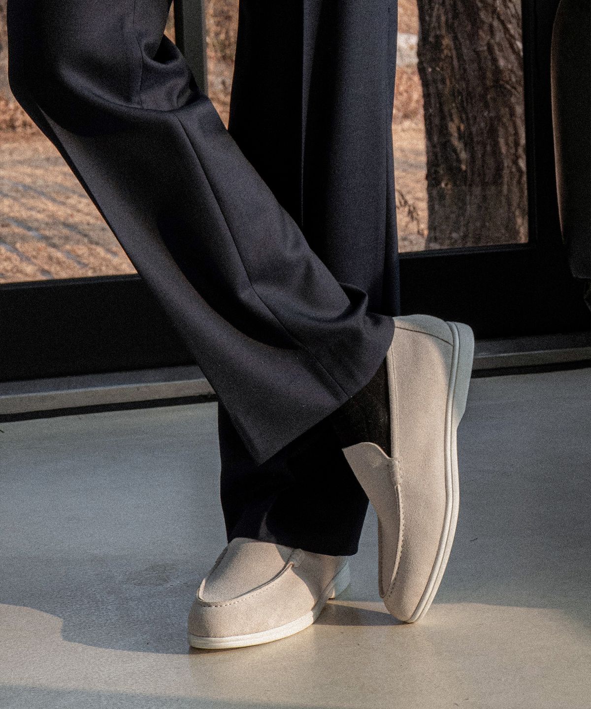 올클래식(ALLCLASSIC) ALC502W 리조트 로퍼_white suede