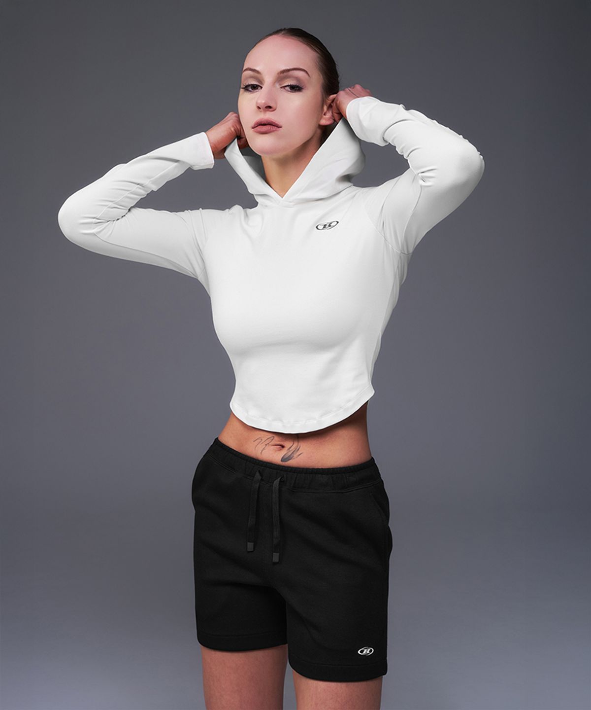 본투윈(BORN TO WIN) W B-SOFT EASY HOODIE [IVORY]