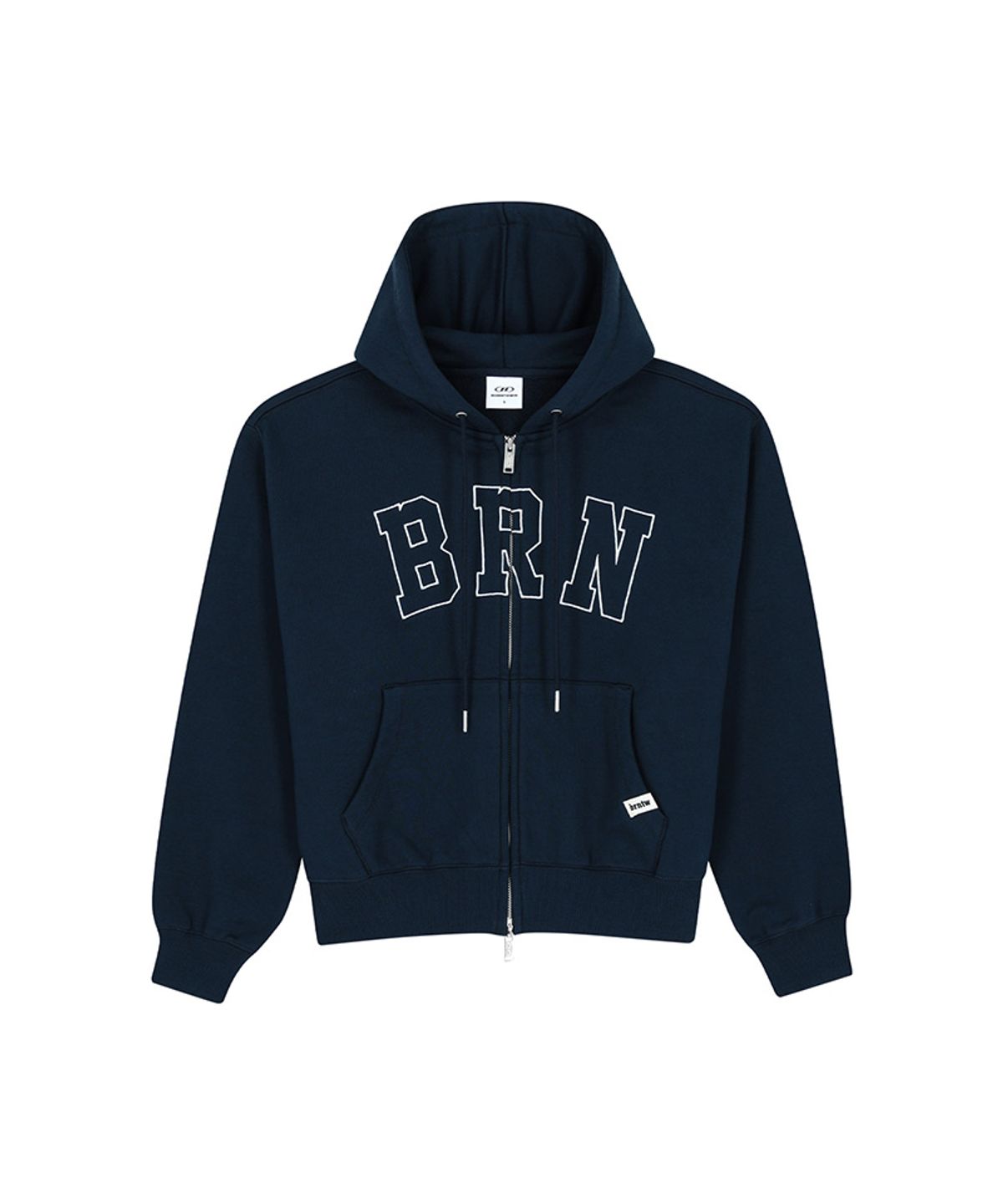 본투윈(BORN TO WIN) W BRN RELAX FIT HOODIE ZIP-UP [NAVY]