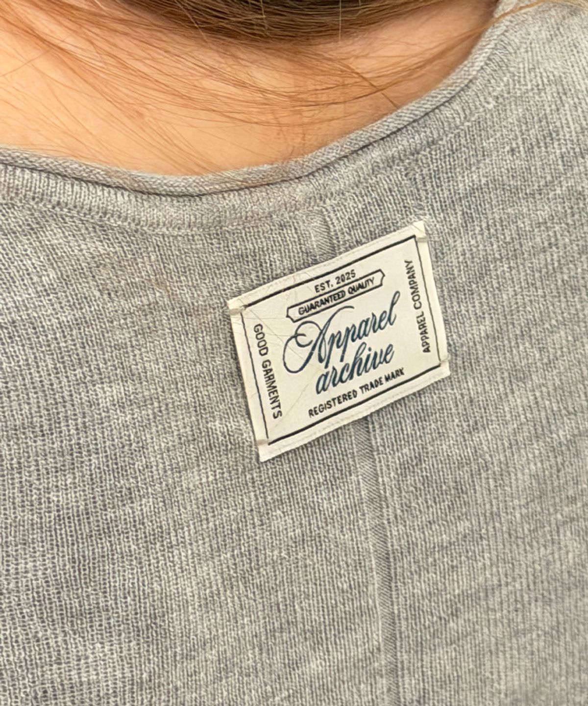 어패럴아카이브(APPAREL ARCHIVE) Deer long sleeve knit - Gray