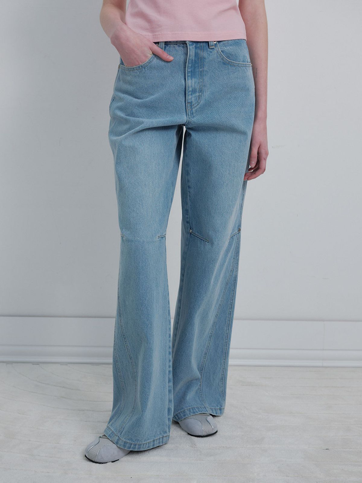 레이브(RAIVE) Rivet Point Denim Pants VJ6SL278_2color