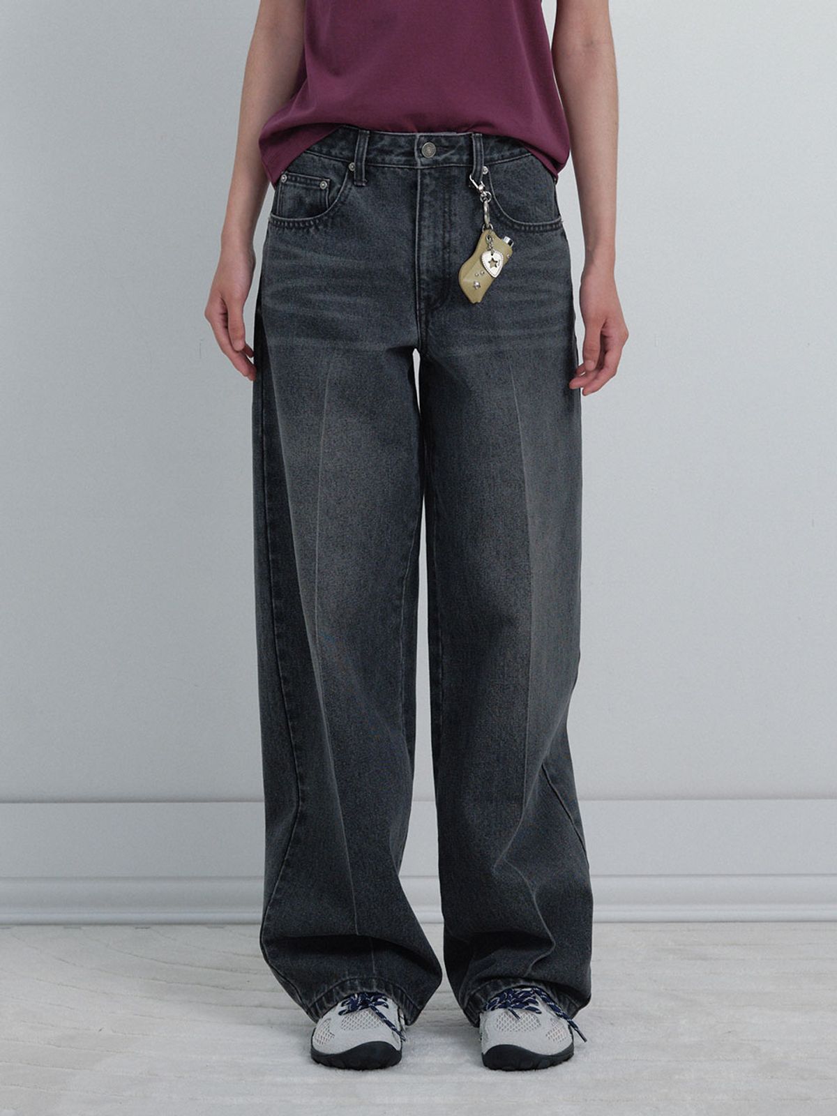 레이브(RAIVE) Lesick Curved Denim Pants VJ6SL174_2color