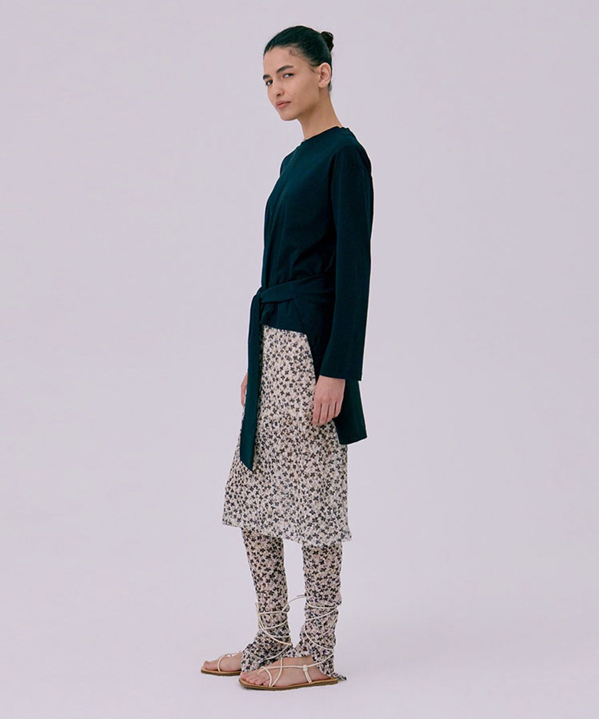 분더캄머(WNDERKAMMER) Floral Skirt_Beige(플로랄 스커트_베이지)
