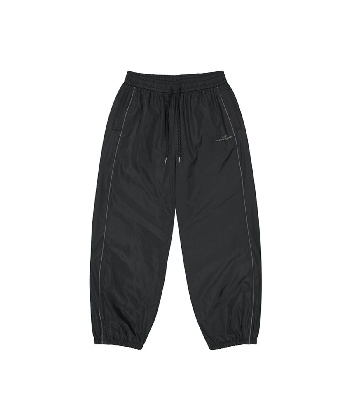 본투윈(BORN TO WIN) WOVEN PIPING TRACK PANTS [BLACK]