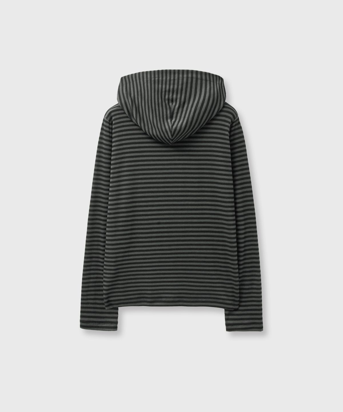 바니쉬먼트(VANISHMENT) Stripe hoodie_charcoal