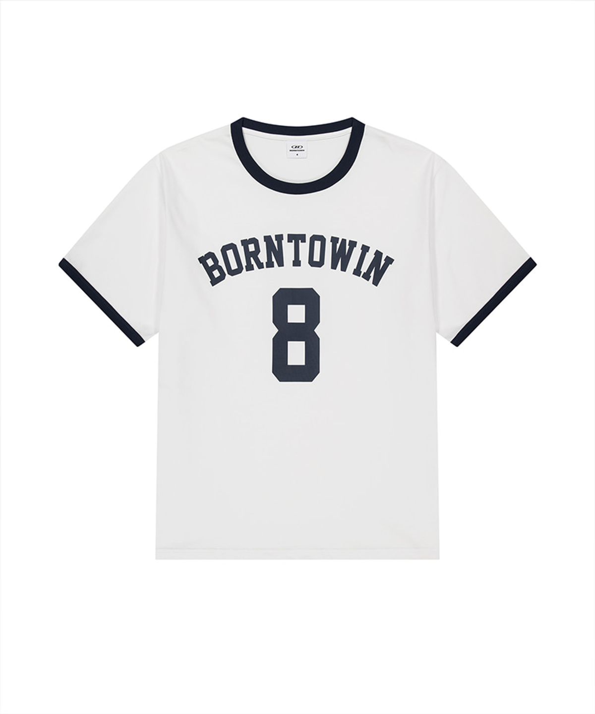 본투윈(BORN TO WIN) NUMBER RINGER REGULAR FIT T-SHIRTS [WHITE]