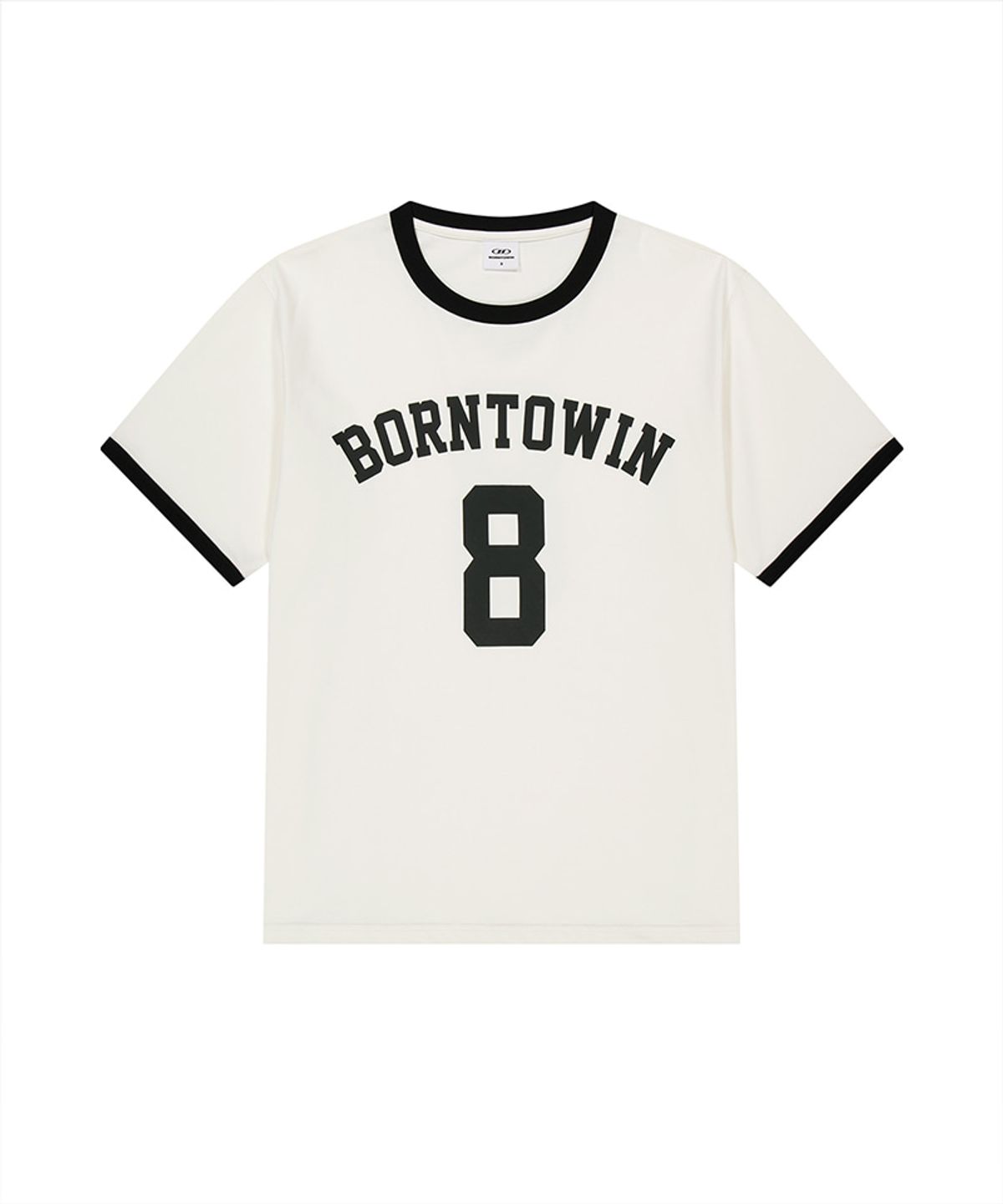 본투윈(BORN TO WIN) NUMBER RINGER REGULAR FIT T-SHIRTS [IVORY]