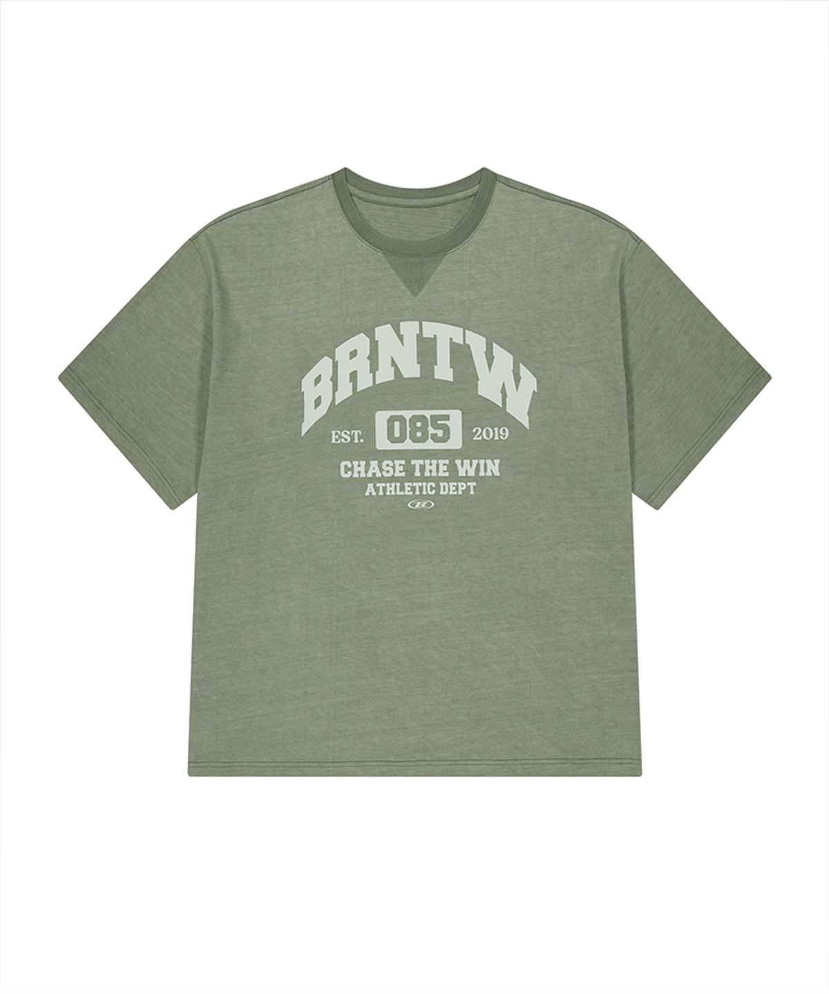 본투윈(BORN TO WIN) BRNTW PIGMENT EXTRA FIT T-SHIRTS [KHAKI]
